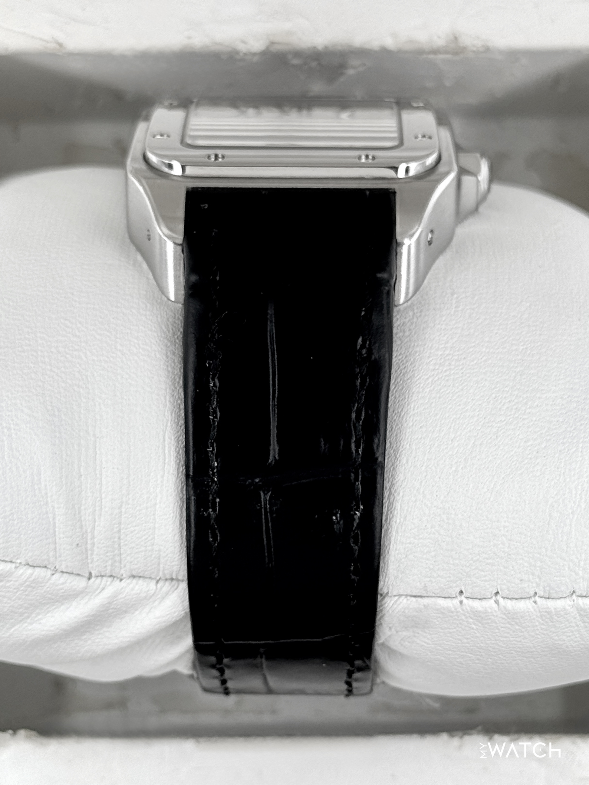 Cartier Santos 100 33mm 2878 Stainless Steel White Dial - MyWatchLLC