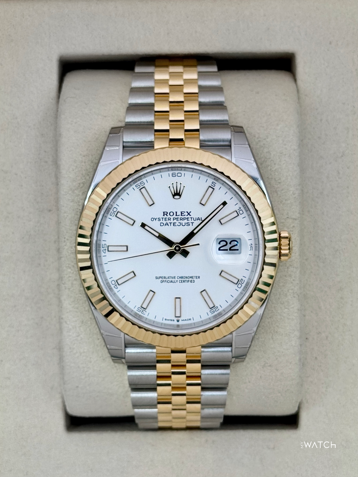 NEW 2025 Rolex Datejust 41mm 126333 Two-Tone Jubilee White Dial (STICKERED)