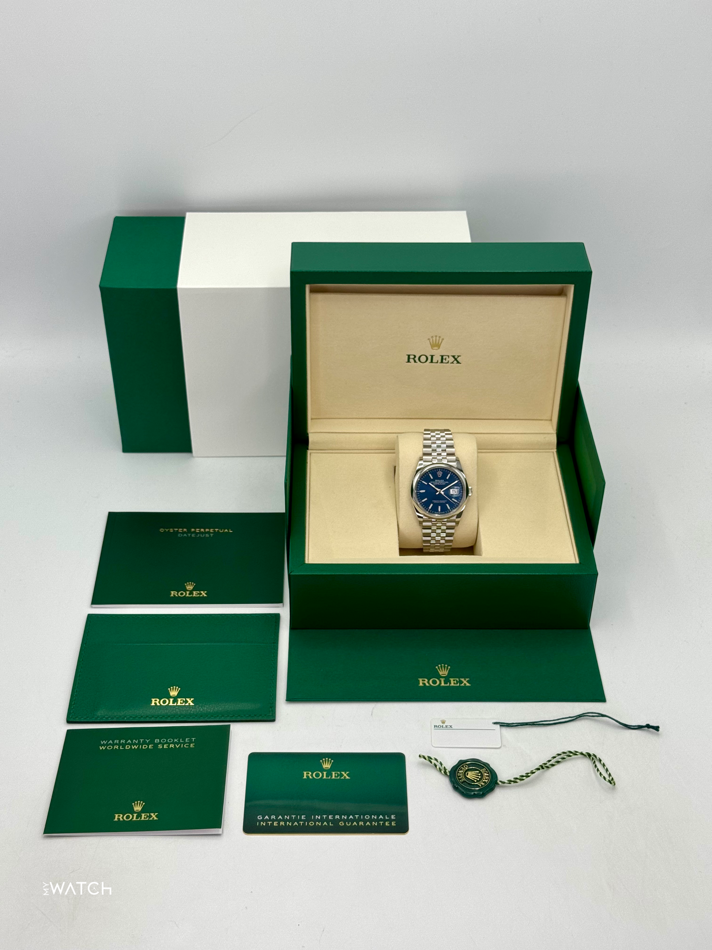 NEW 2026 Rolex Datejust 36mm 126200 Stainless Steel Jubilee Blue Dial - MyWatchLLC