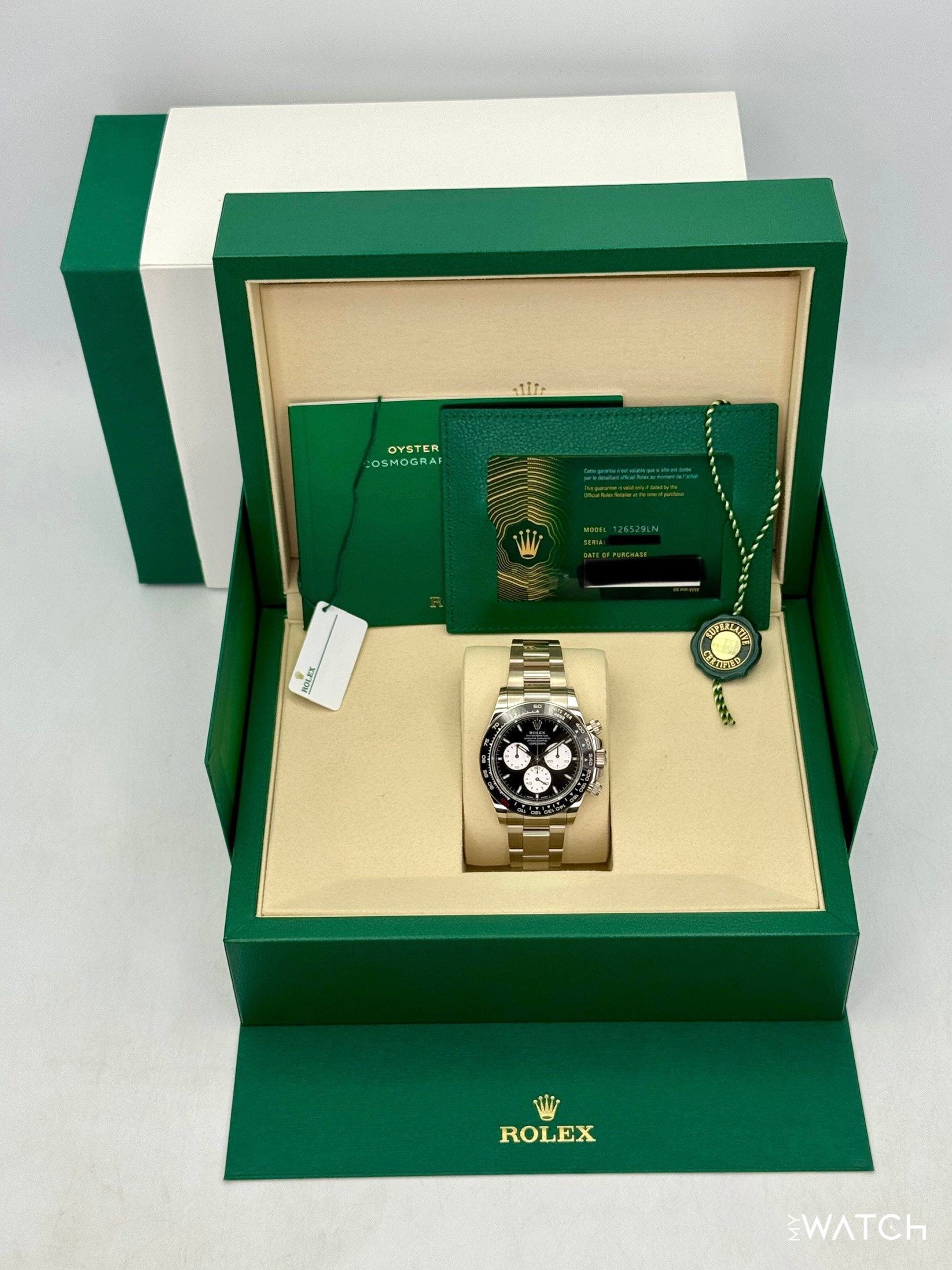 NEW Rolex Daytona "Le Mans" 40mm 126529LN White Gold Black Dial - MyWatchLLC