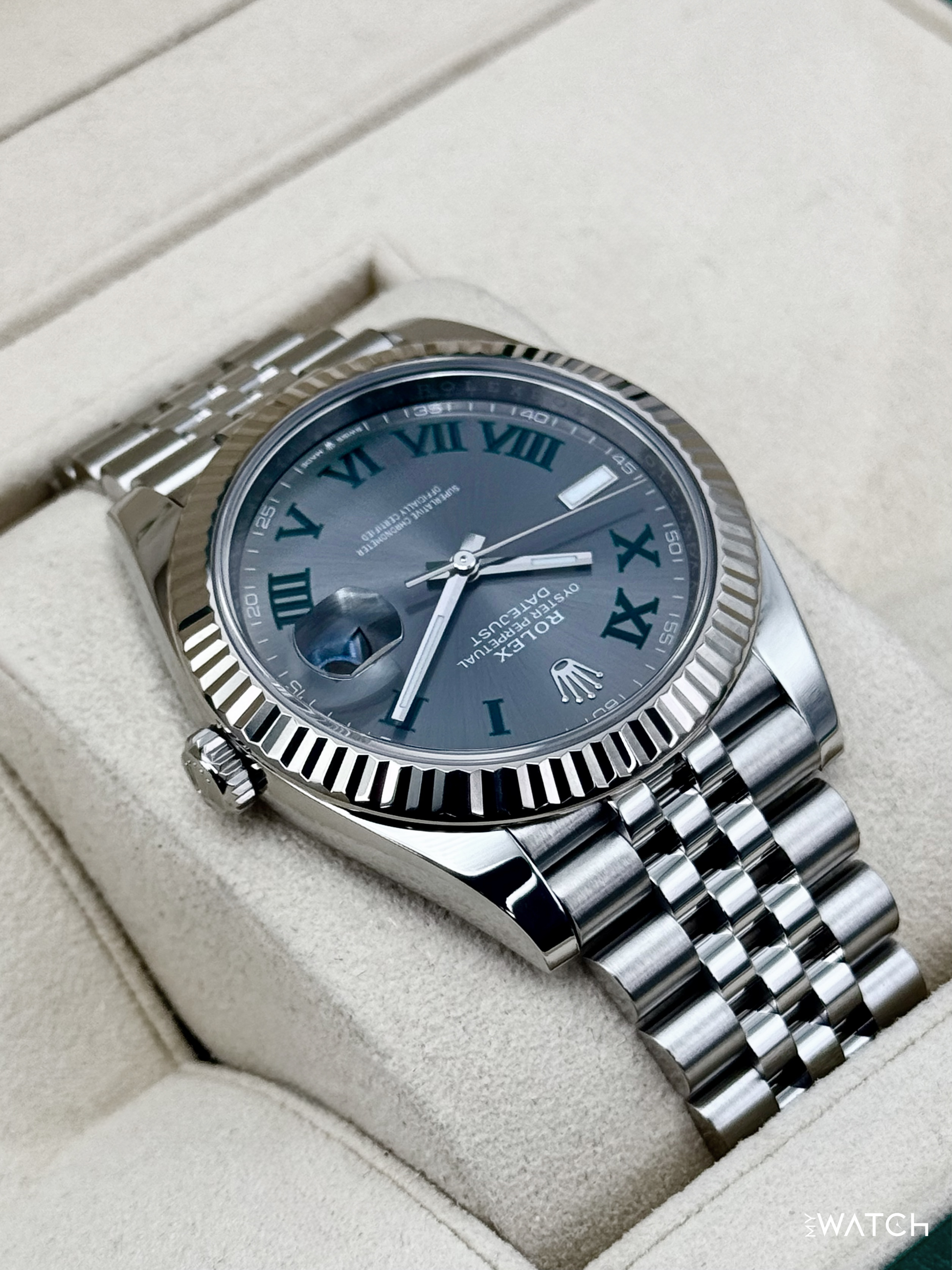 2024 Rolex Datejust 41mm 126334 Jubilee Wimbledon Dial - MyWatchLLC