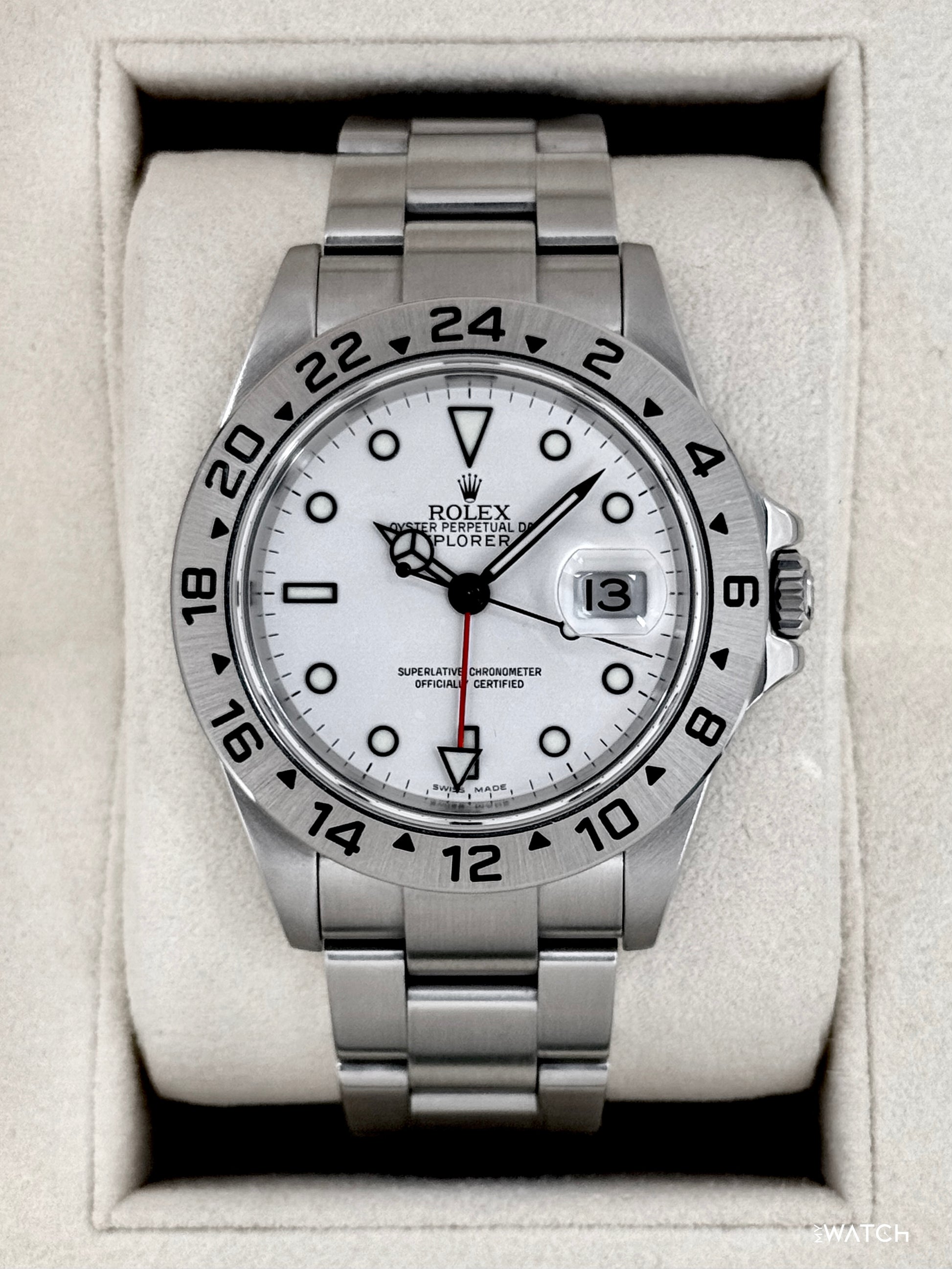 2025 CPO Rolex Explorer II 40mm 16570 Stainless Steel Polar White Dial (CPO) - MyWatchLLC
