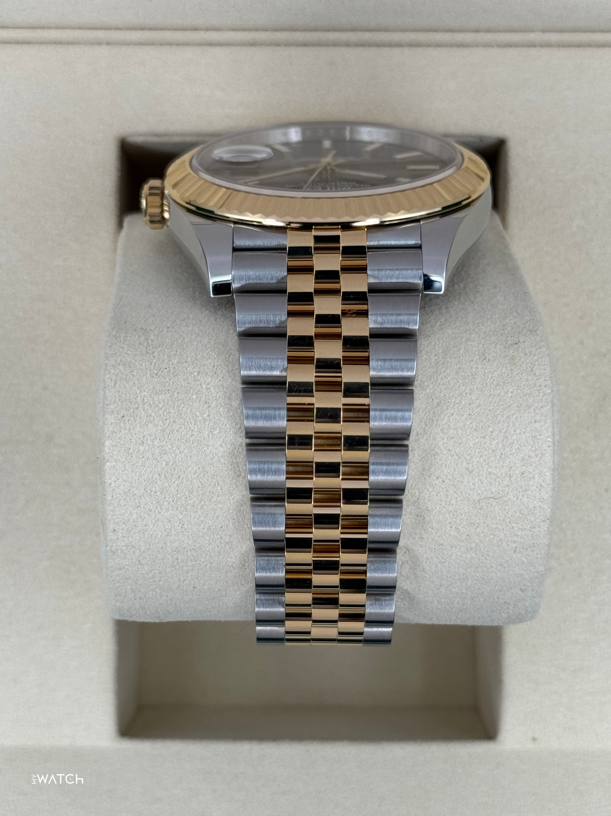 NEW 2025 Rolex Datejust 41mm 126333 Two-Tone Jubilee Black Dial (STICKERED) - MyWatchLLC