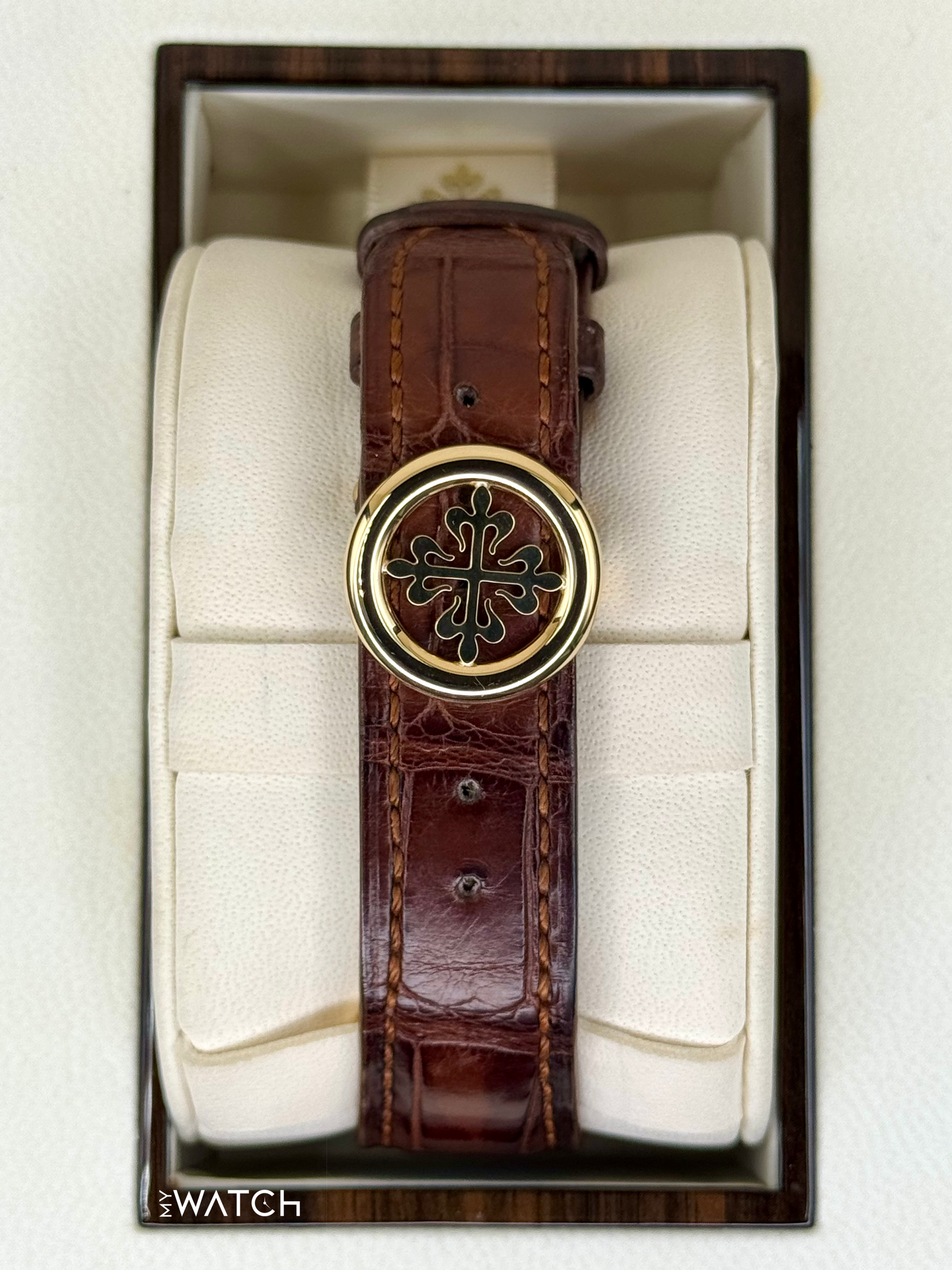 2013 Patek Philippe Calatrava 38mm 5153J Yellow Gold Silver Dial - MyWatchLLC