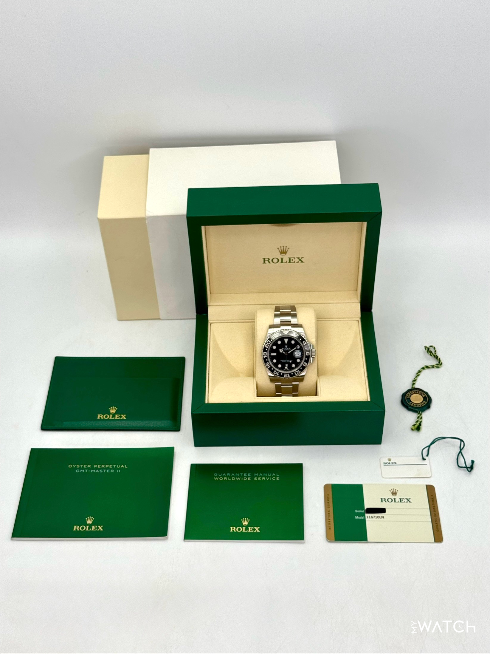 2018 Rolex GMT-Master II 40mm 116710LN Stainless Steel Black Dial - MyWatchLLC