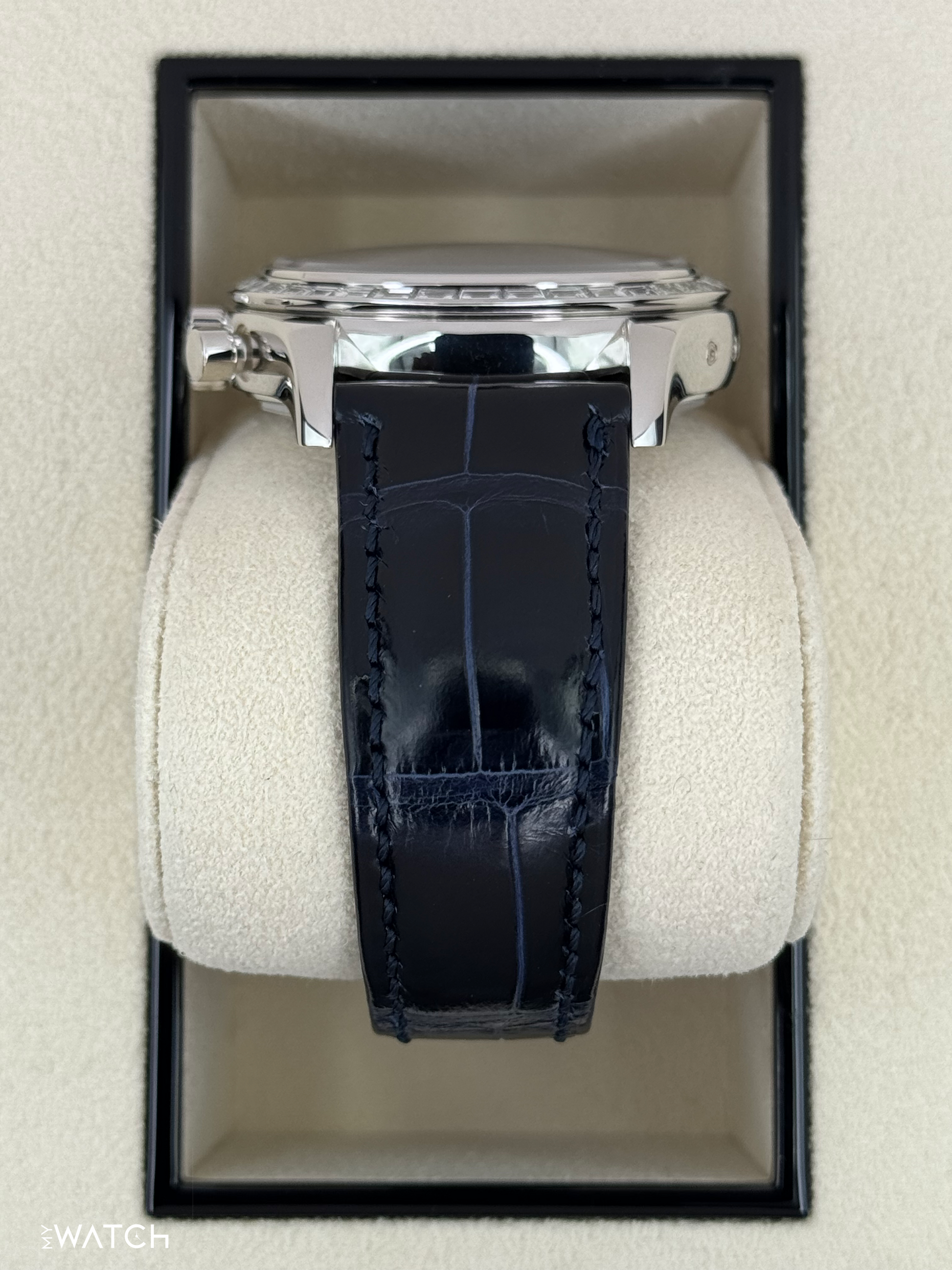 2023 Patek Philippe Annual Calendar Chronograph 40.5mm 5961P Platinum Blue Dial - MyWatchLLC