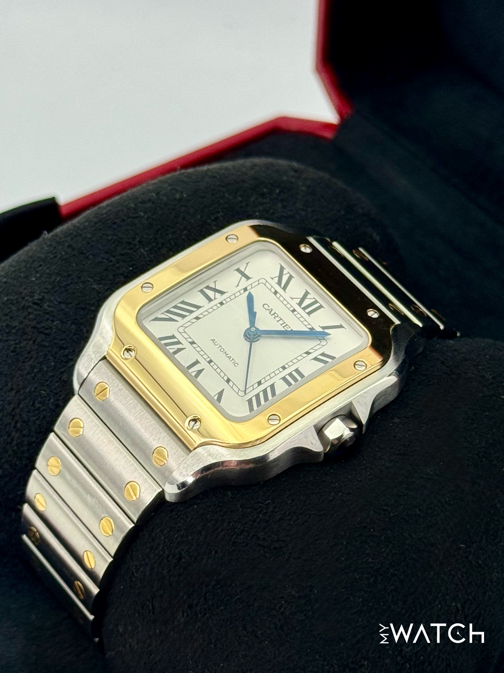 2020 Cartier Santos 35.1mm W2SA0007 Two-Tone White Dial - MyWatchLLC