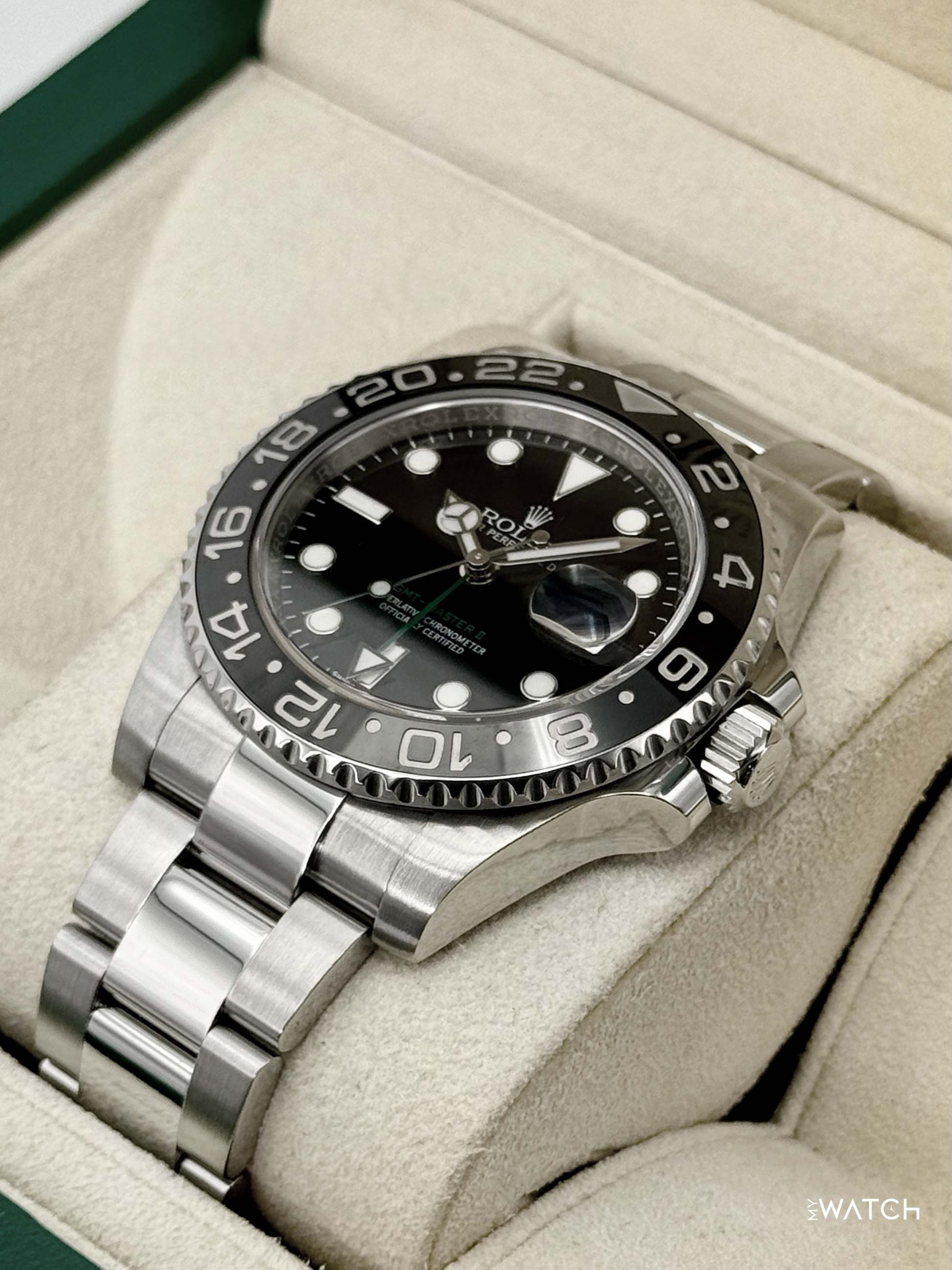 2016 Rolex GMT-Master II 40mm 116710LN Stainless Steel Black Dial - MyWatchLLC
