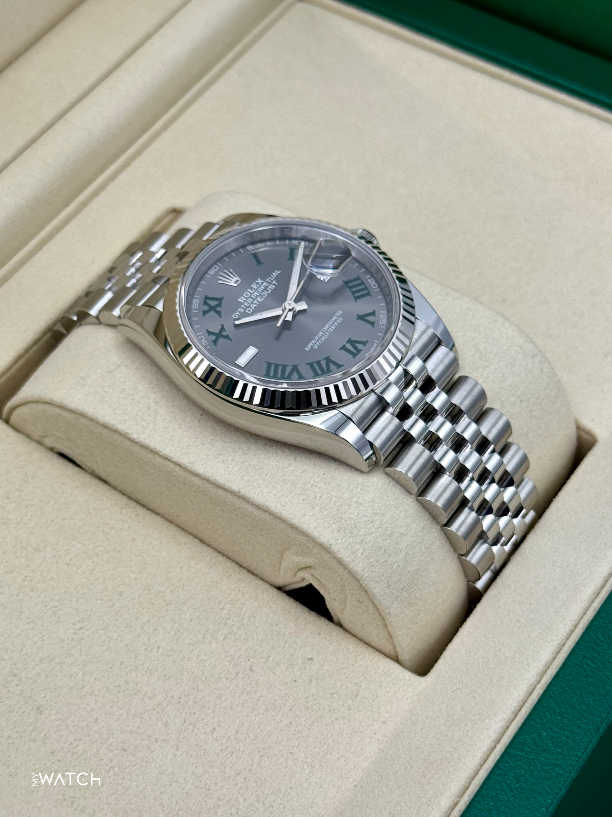 NEW 2025 Rolex Datejust 36mm 126234 Jubilee Wimbledon Dial - MyWatchLLC