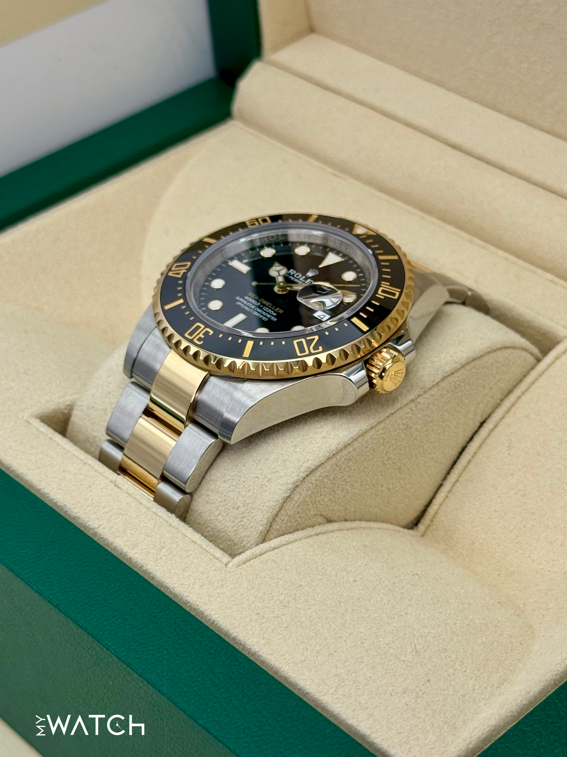 2019 Rolex Sea-Dweller 43mm 126603 Two-Tone Black Dial - MyWatchLLC
