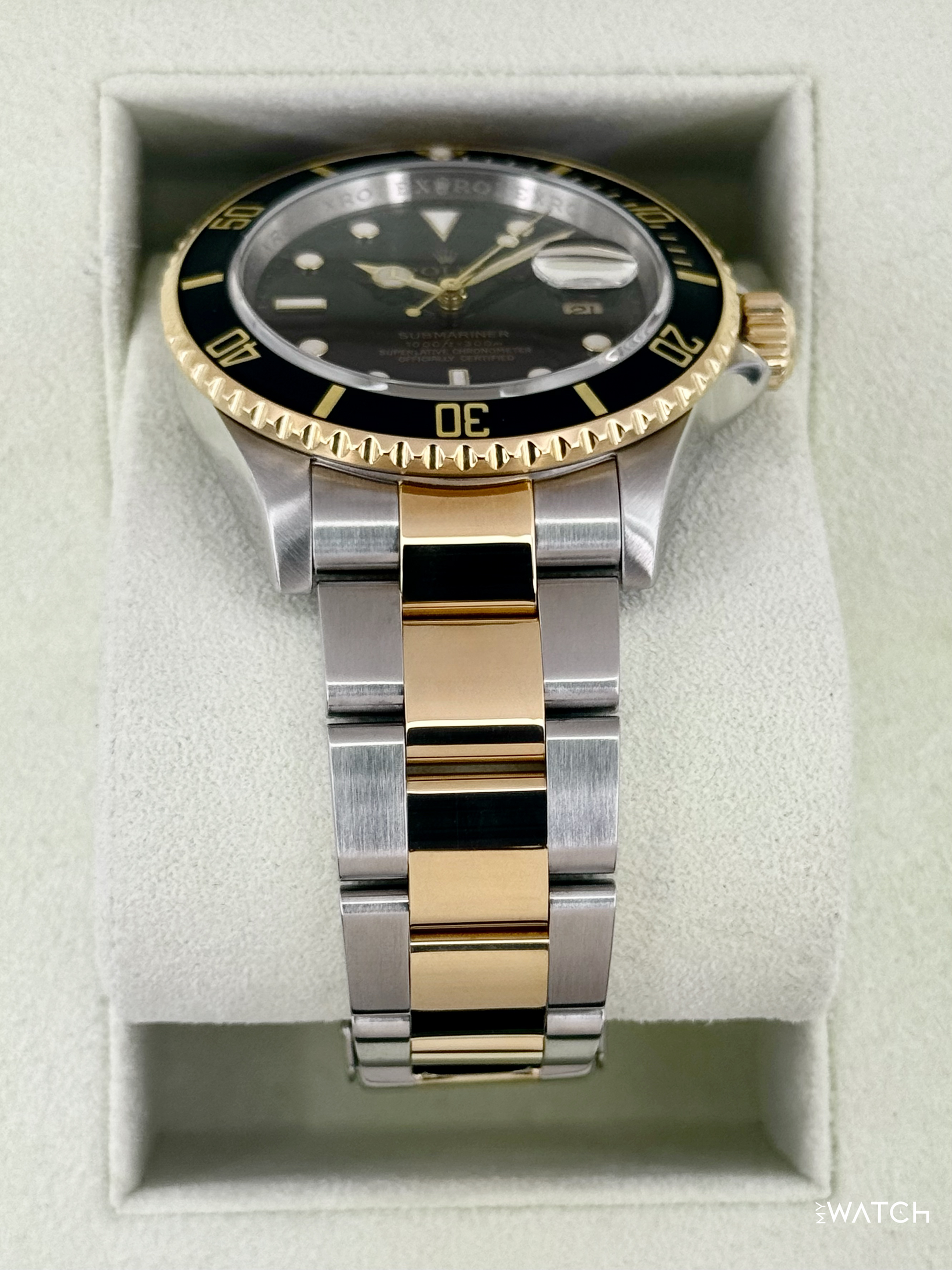 2009 Rolex Submariner 40mm 16613LN Two-Tone Black Dial - MyWatchLLC