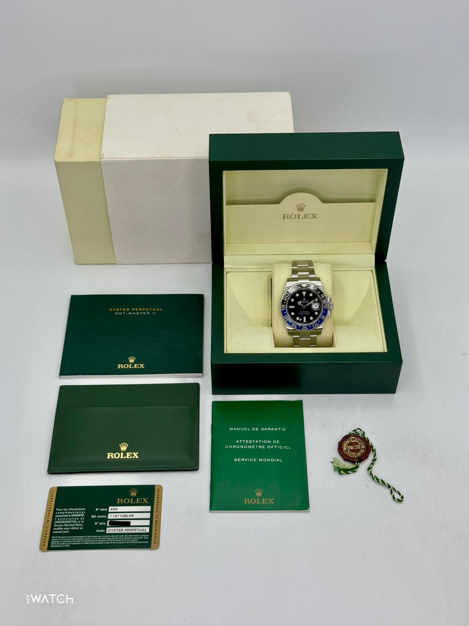 2014 Rolex GMT-Master II "Batman" 40mm 116710BLNR Oyster - MyWatchLLC