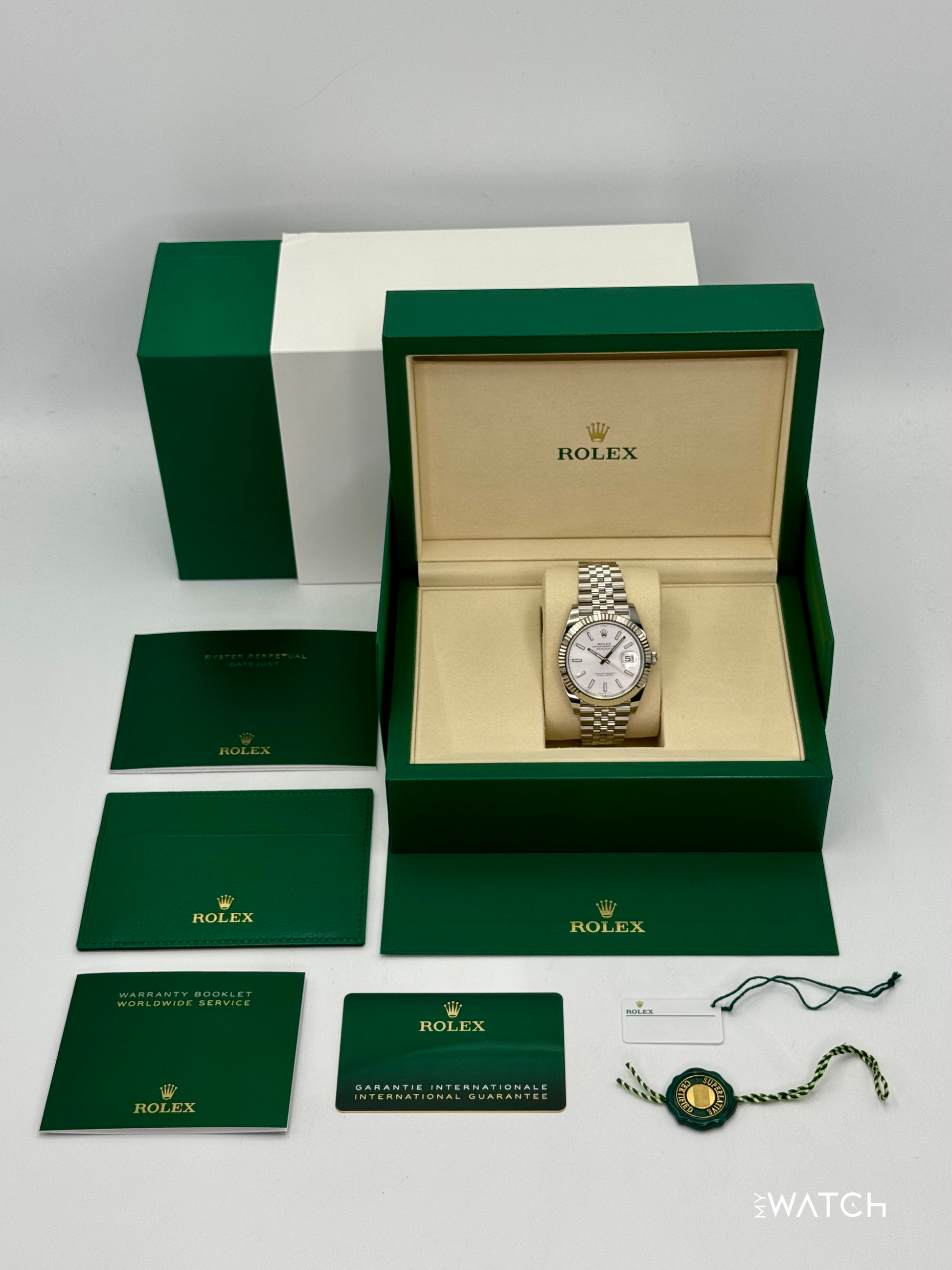 New 2025 Rolex Datejust 41mm 126334 Stainless Steel Jubilee Silver Dial - MyWatchLLC