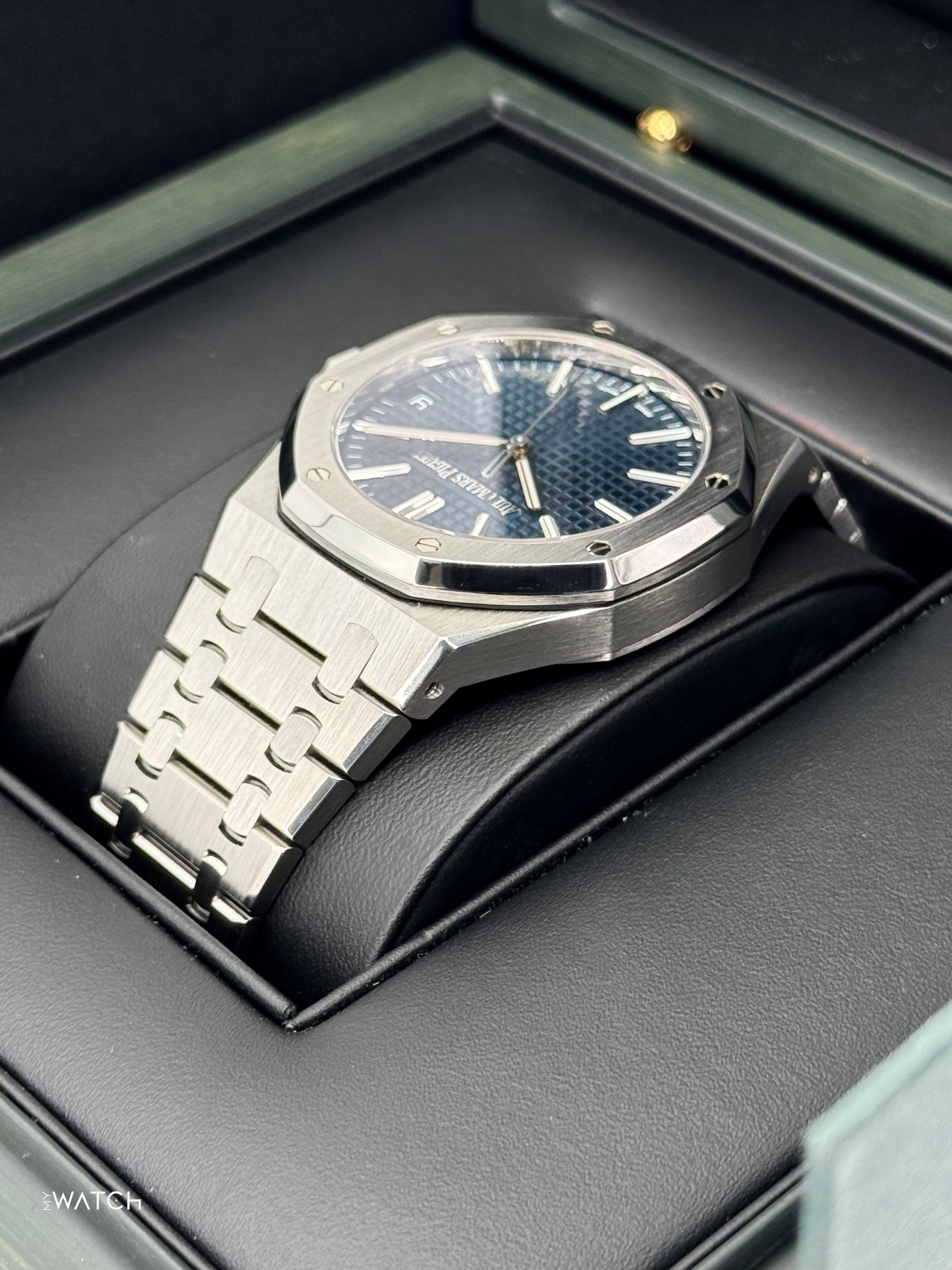 2023 Audemars Piguet Royal Oak 41mm 15510ST Stainless Steel Blue Dial - MyWatchLLC