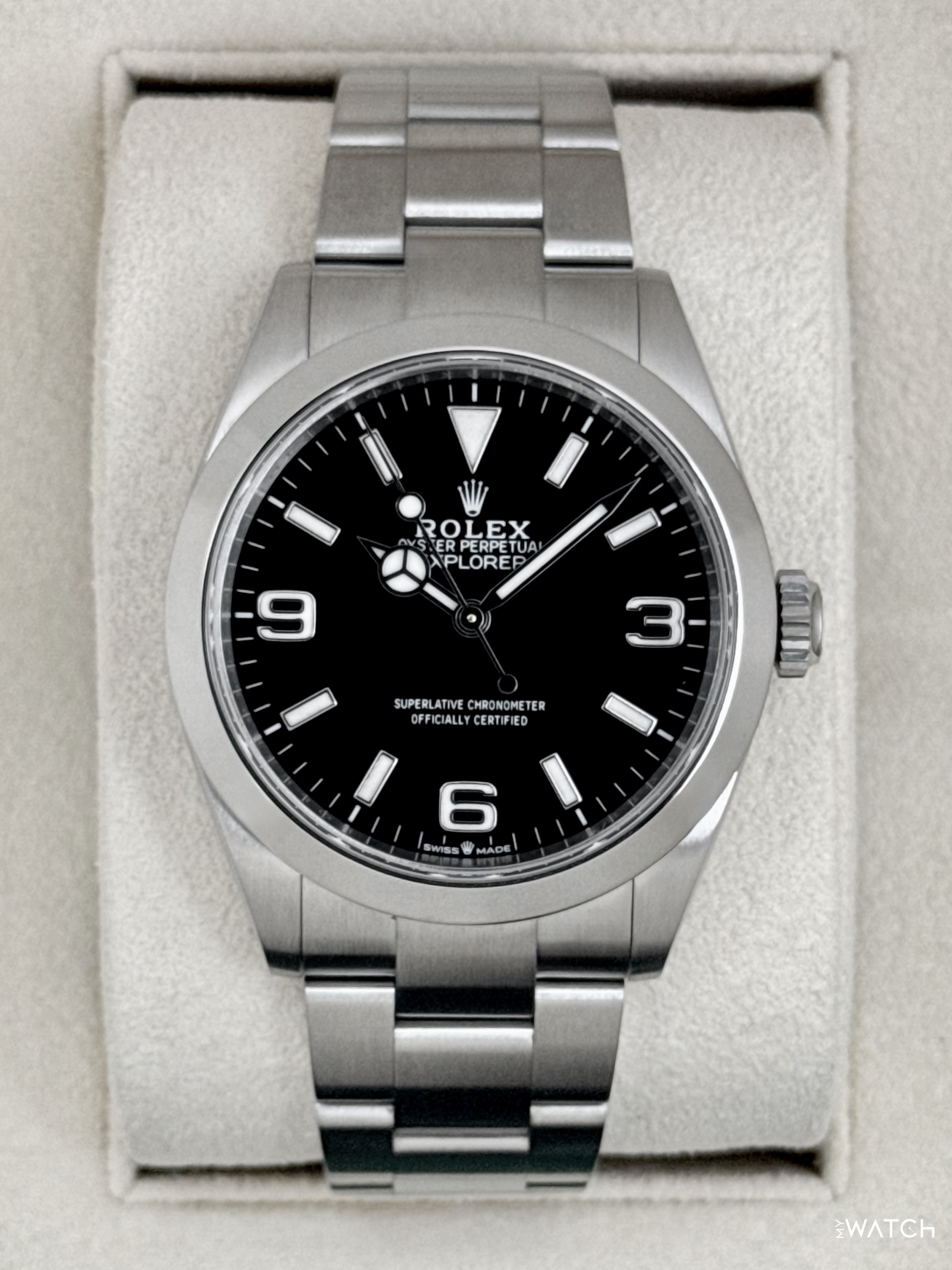 2023 Rolex Explorer 40mm 224270 Stainless Steel Black Dial - MyWatchLLC