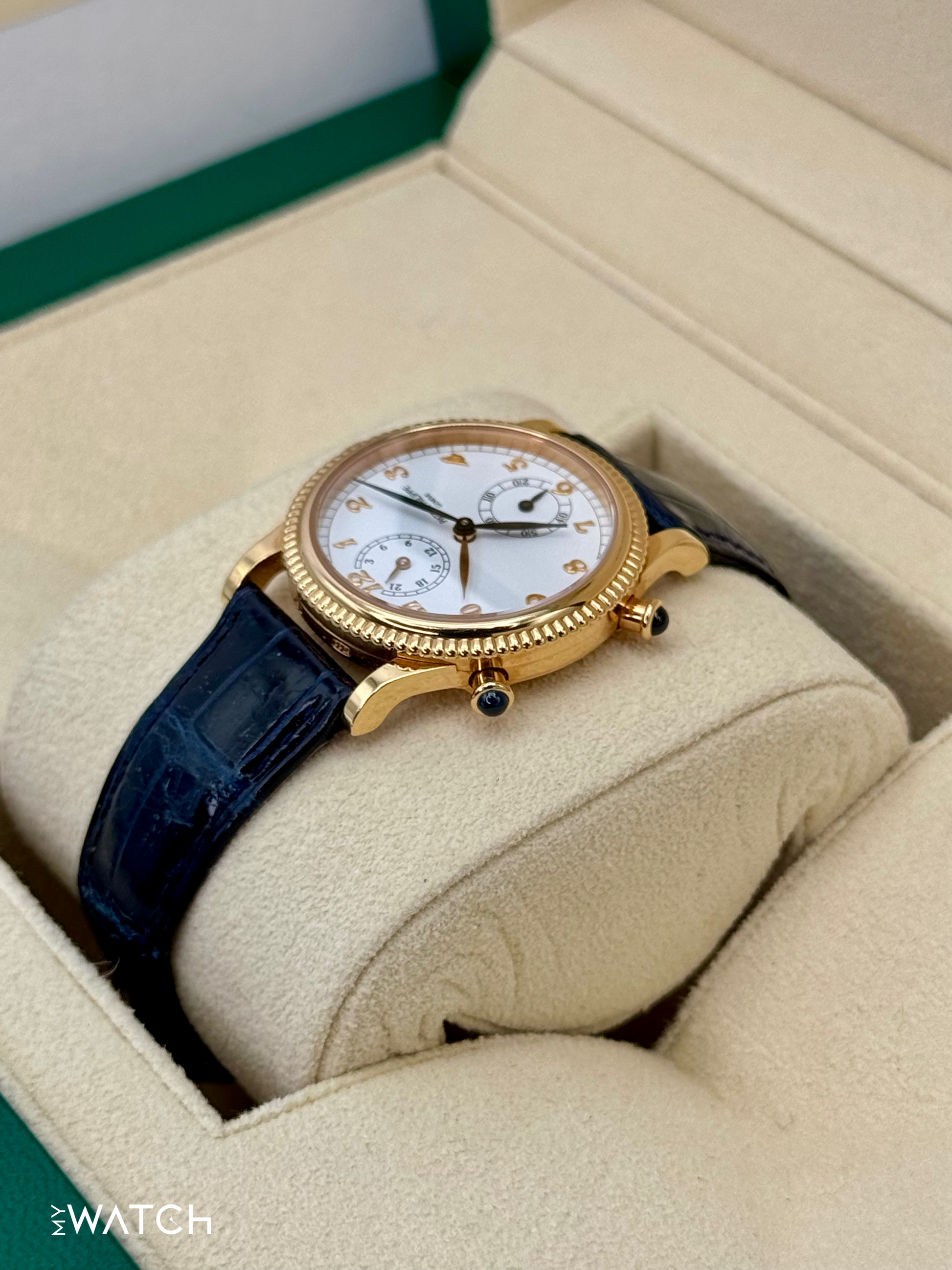 2002 Patek Philippe Travel Time 18k 29mm 4864R Yellow Gold White Dial - MyWatchLLC