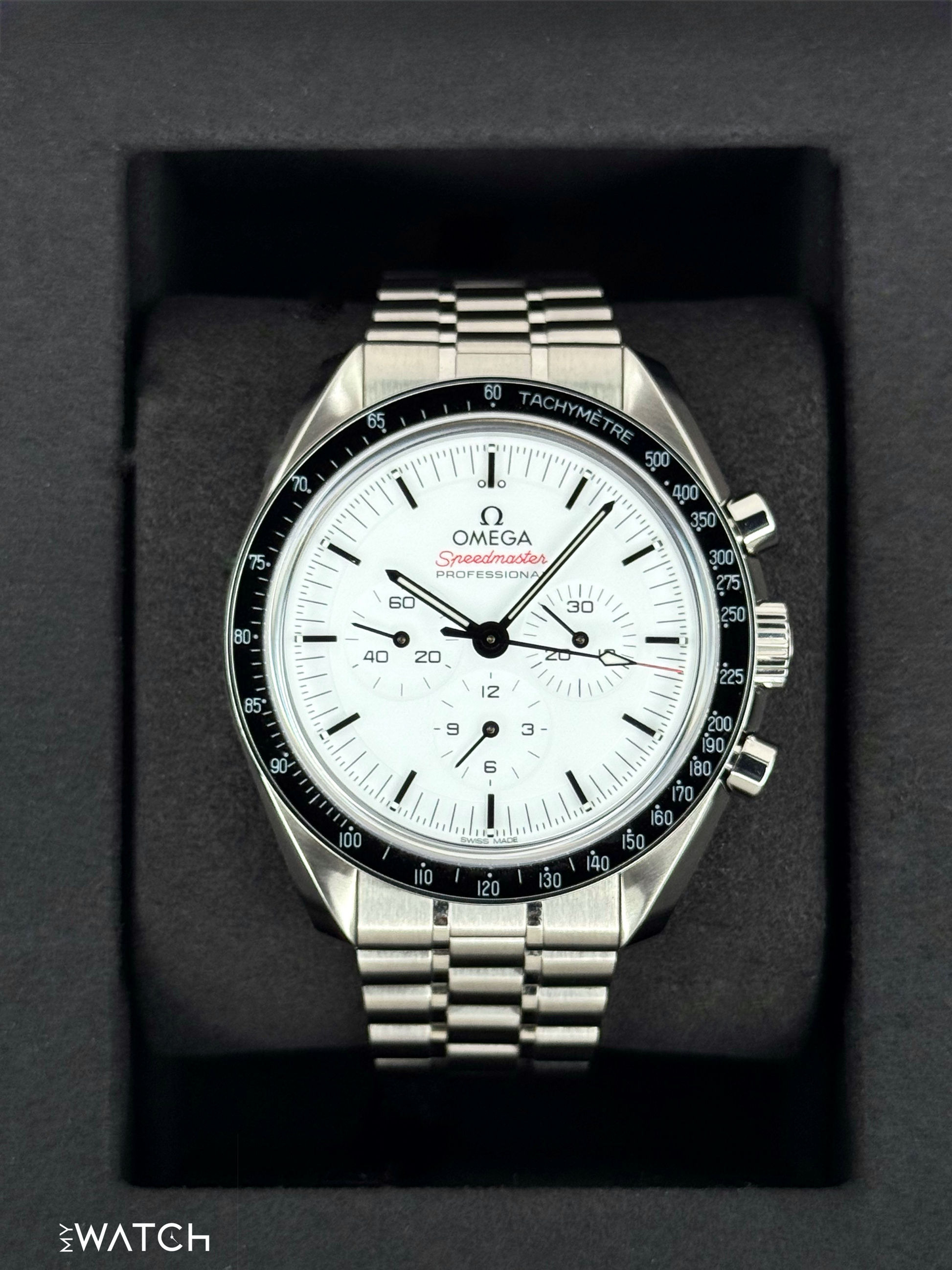 2024 Omega Speedmaster Moonwatch Pro 310.30.42.50.04.001 42mm White Dial - MyWatchLLC