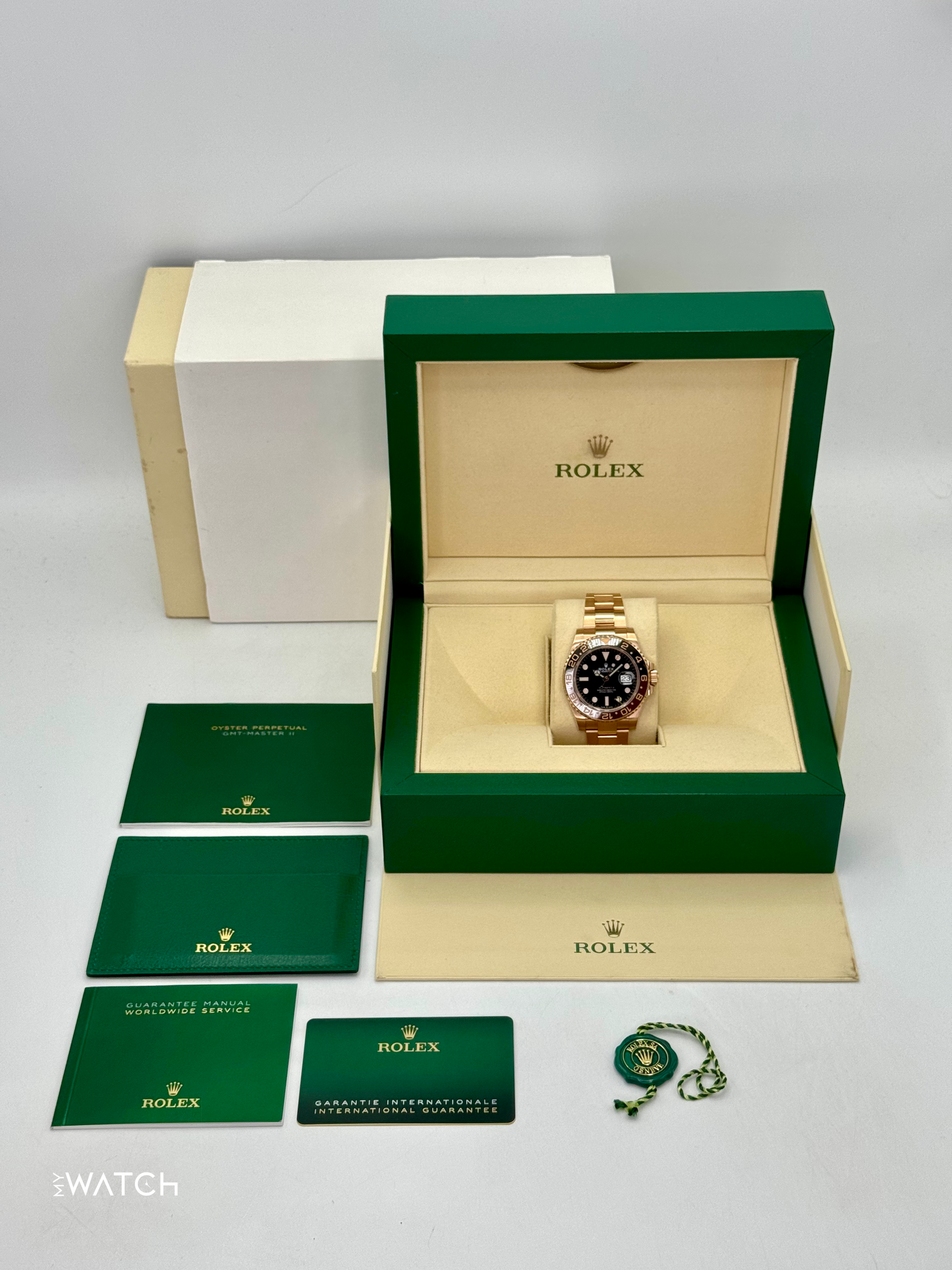2021 Rolex GMT-Master II "Rootbeer" 40mm 126715CHNR Rose Gold - MyWatchLLC