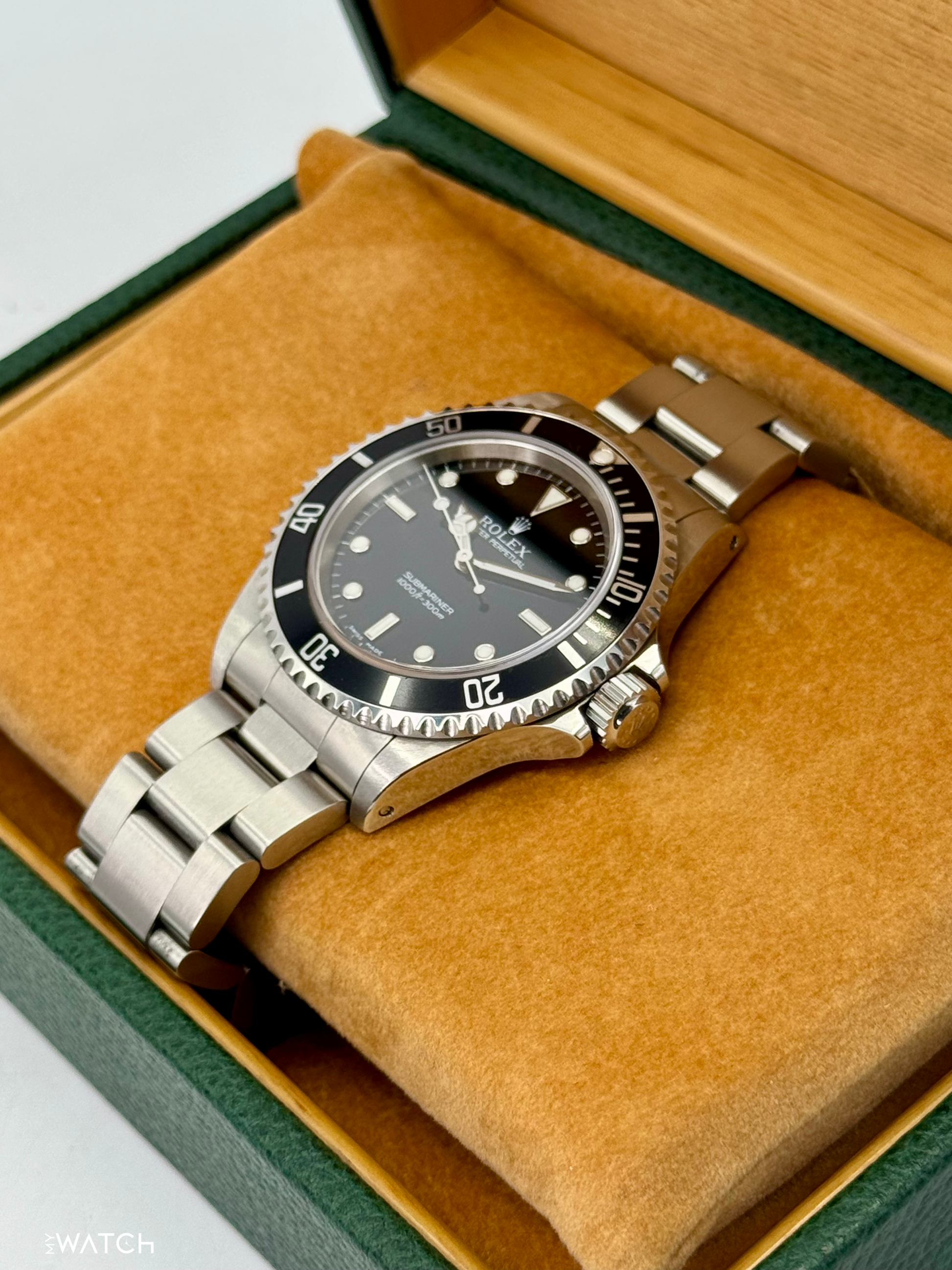 2001 Rolex Submariner 40mm 14060M Stainless Steel Two-Liner Black Dial - MyWatchLLC