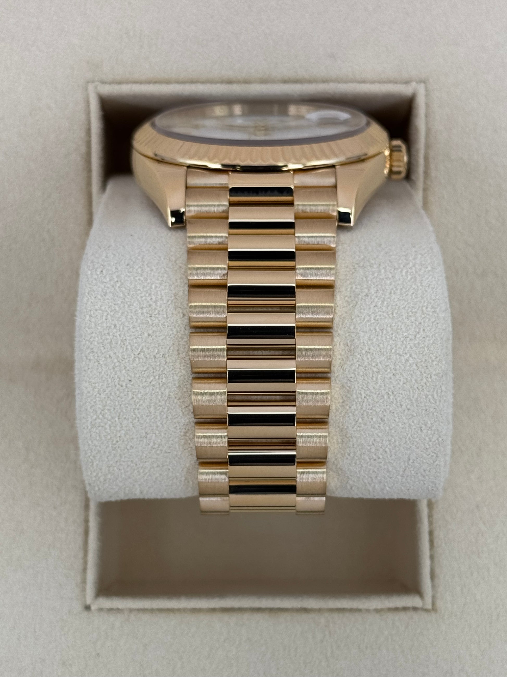 2022 Rolex Day-Date 40mm 228238 Presidential White Dial - MyWatchLLC