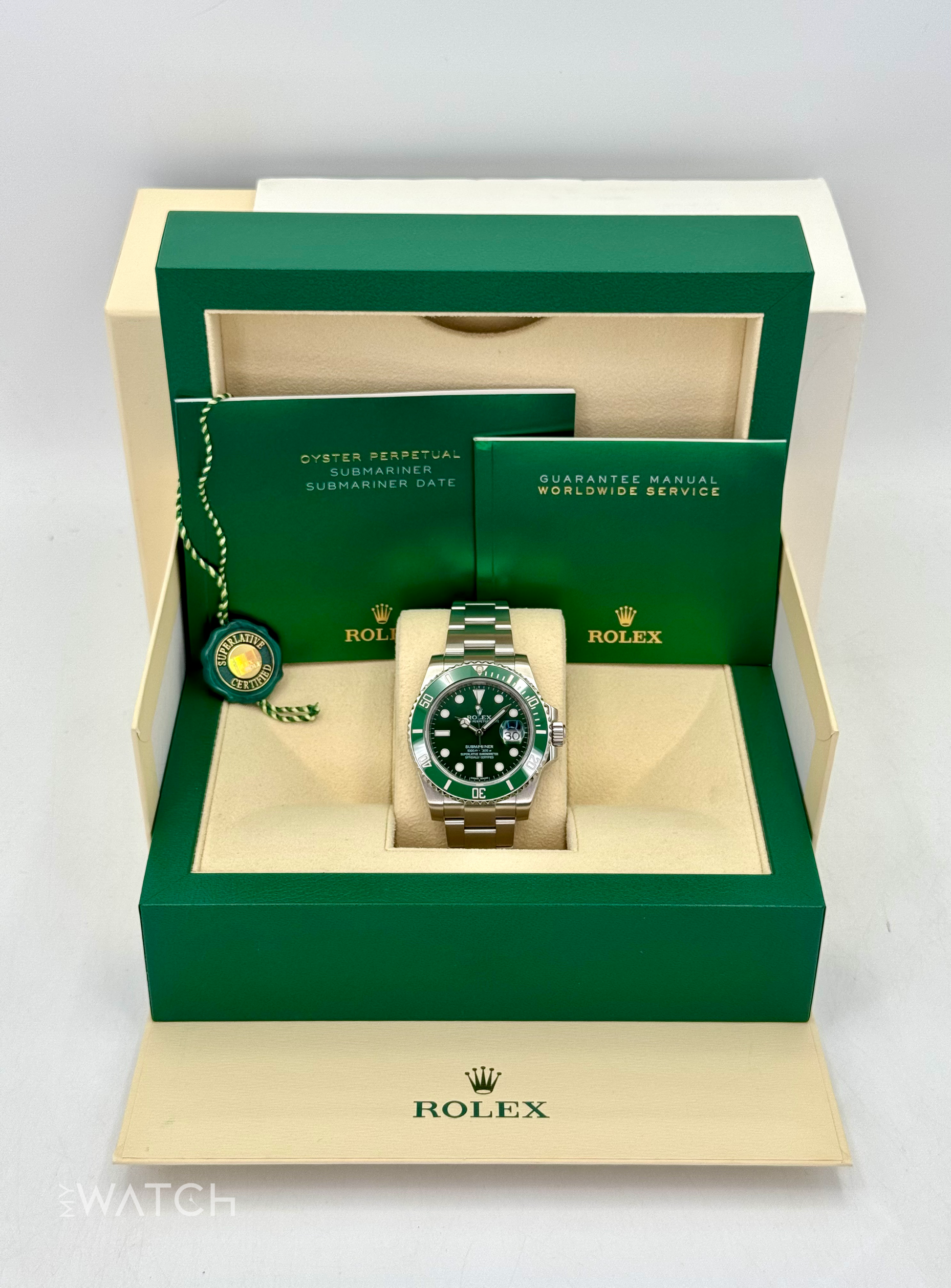 2015 Rolex Submariner “Hulk” 40mm 116610LV Green Dial - MyWatchLLC