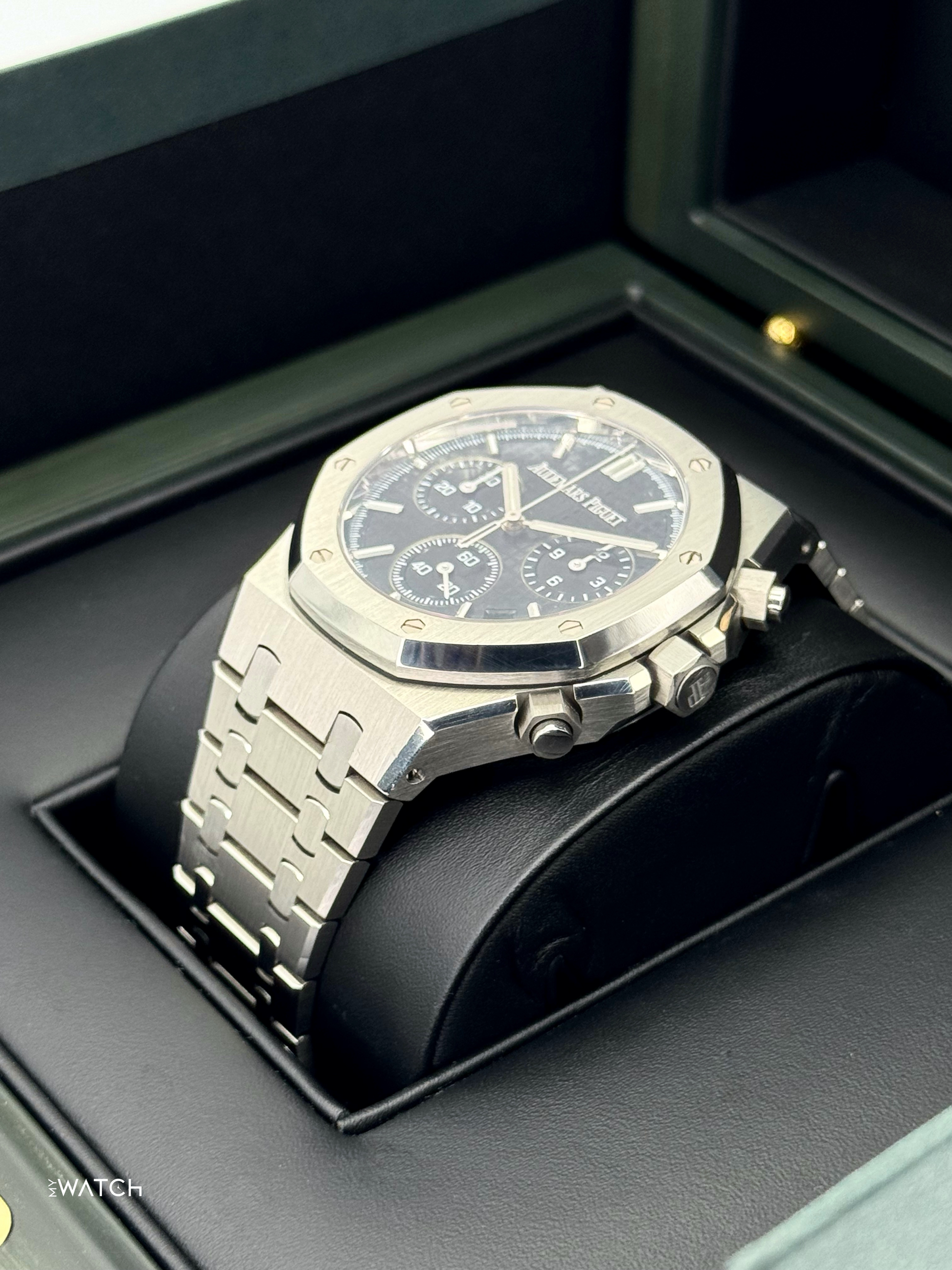2023 Audemars Piguet Royal Oak Chronograph 41mm 26240ST Black Dial - MyWatchLLC