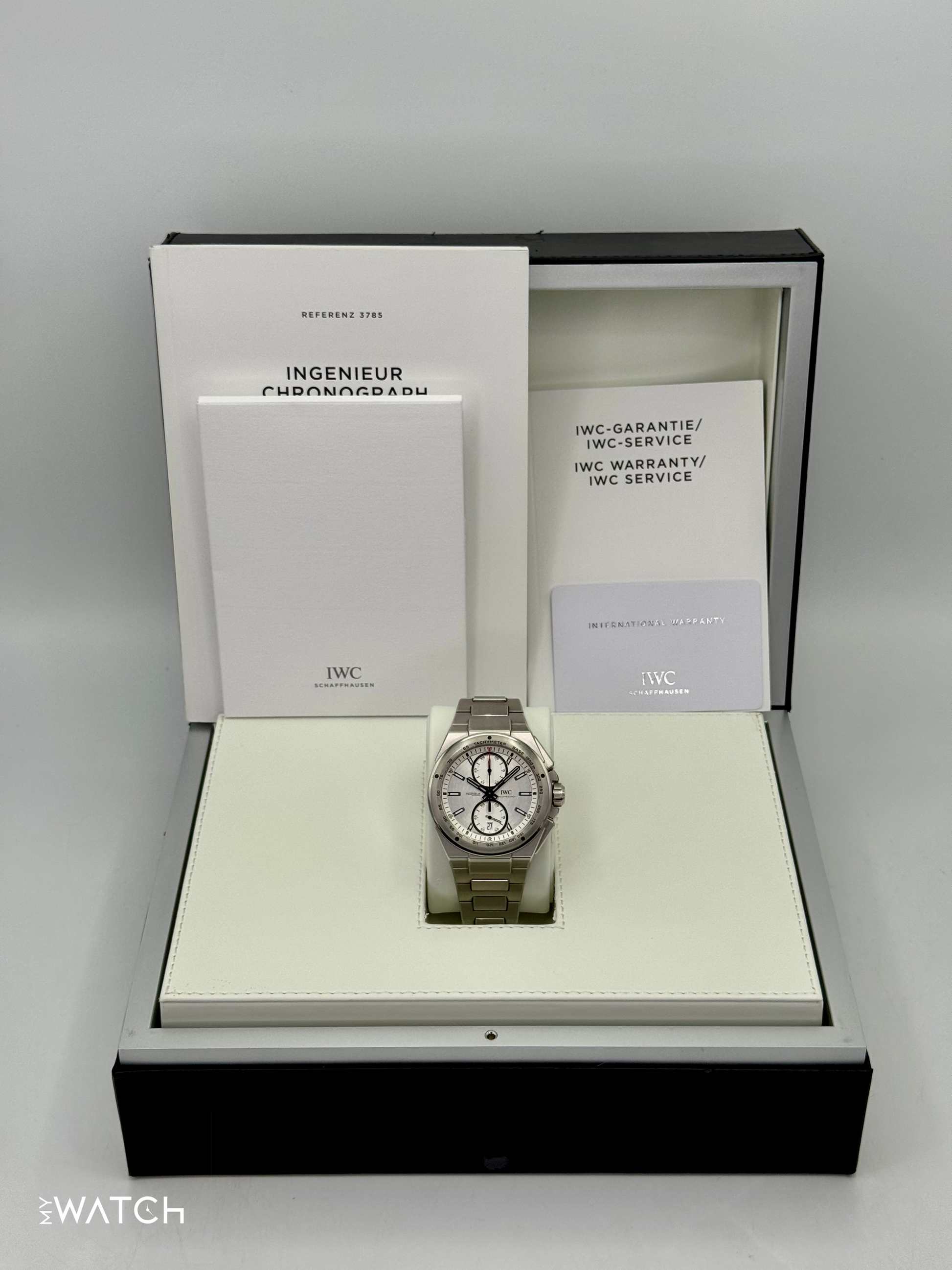 2014 IWC Ingenieur Chrono Racer 45mm IW378510 Stainless Steel Silver Dial - MyWatchLLC