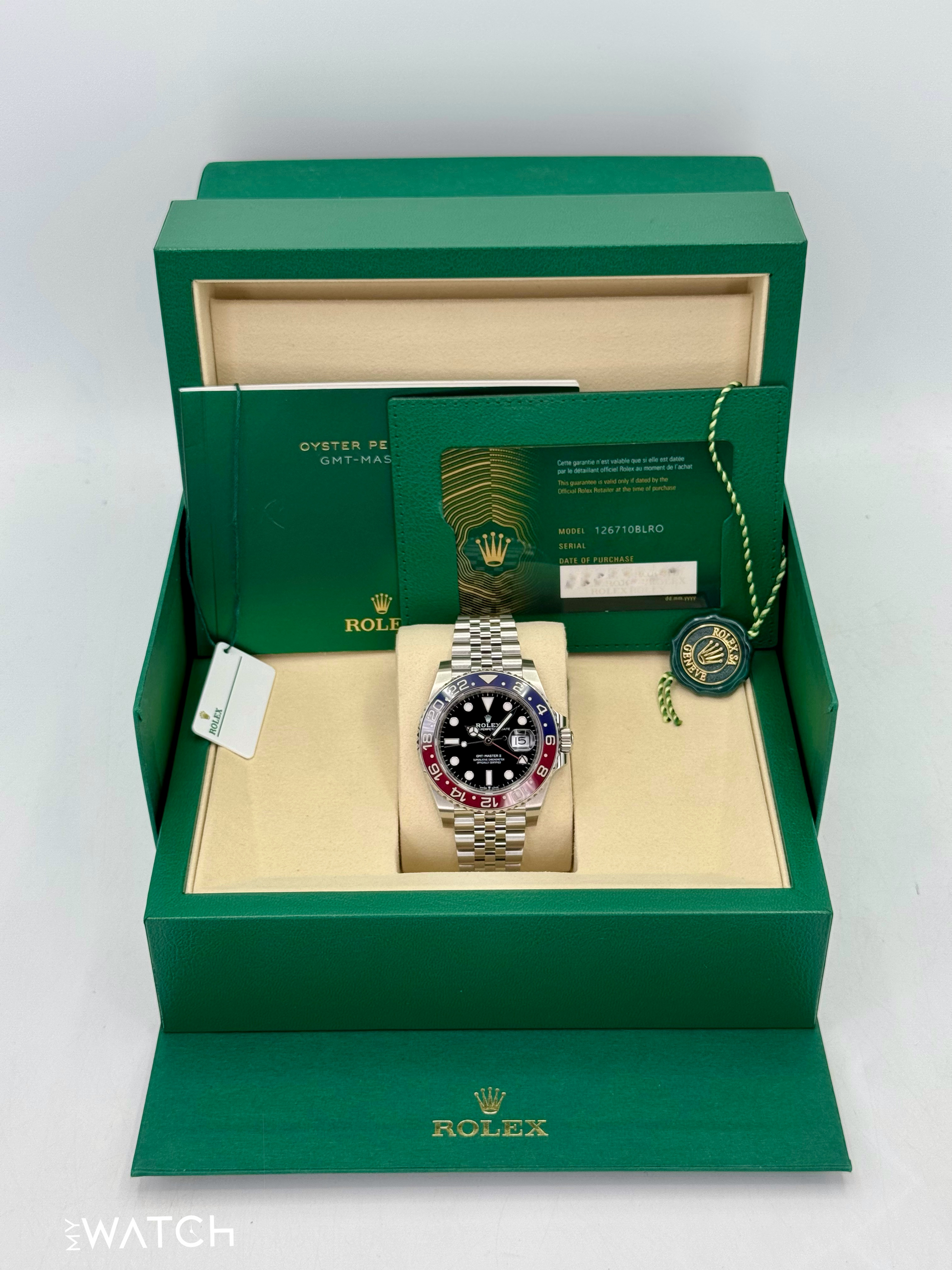 2025 Rolex GMT-Master II "Pepsi" 40mm 126710BLRO Jubilee - MyWatchLLC