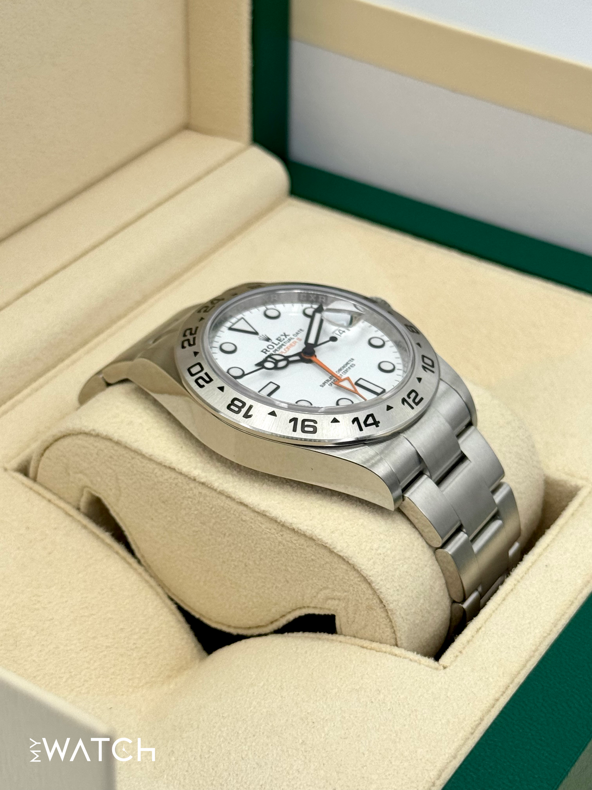 2023 Rolex Explorer II 42mm 226570 Polar White Dial - MyWatchLLC
