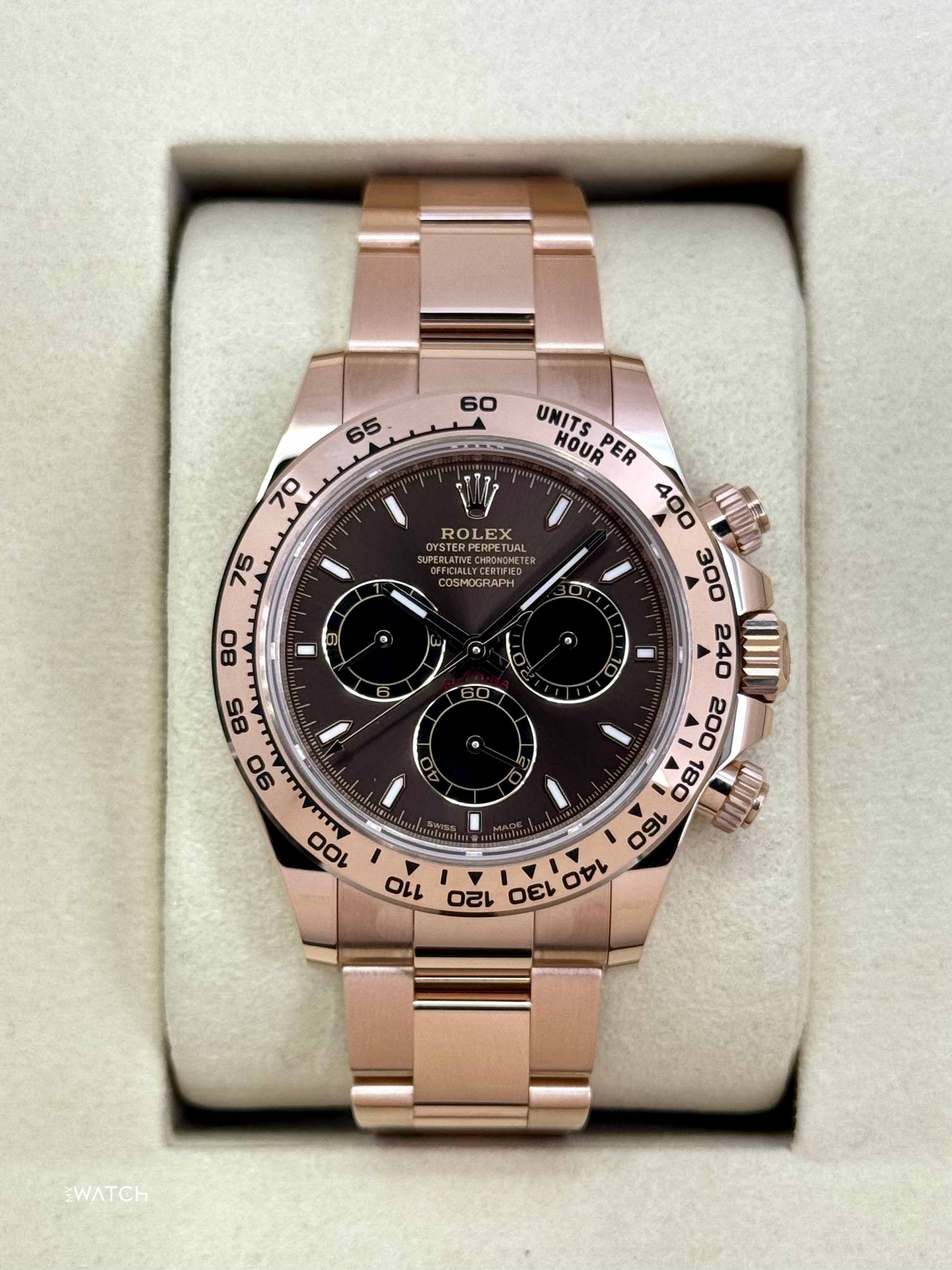 NEW 2025 Rolex Daytona 40mm 126505 Rose Gold Chocolate Dial - MyWatchLLC