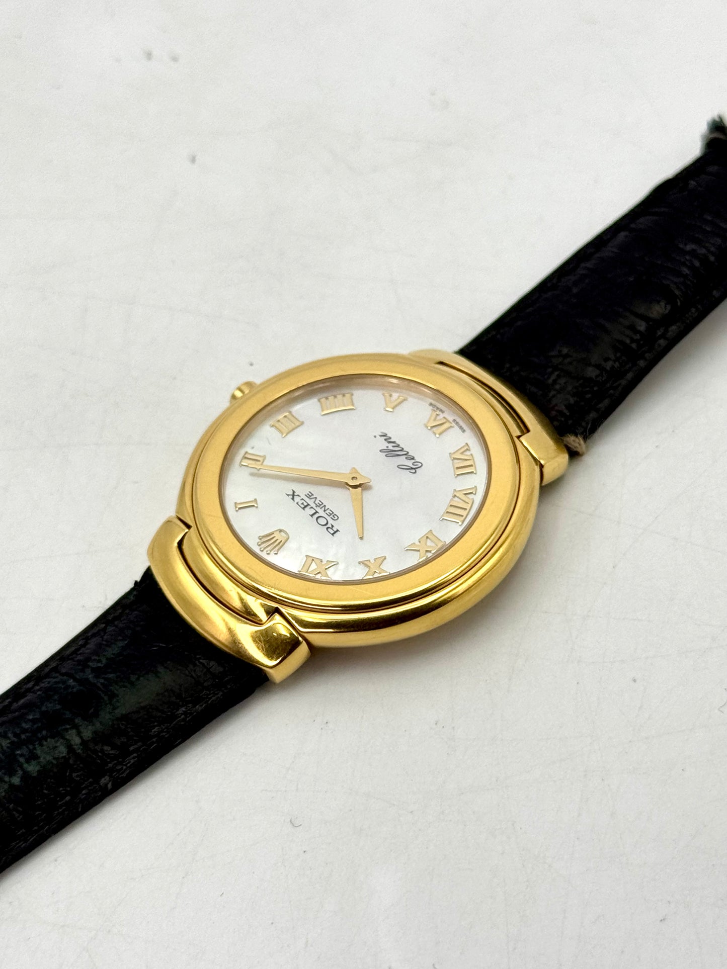2006 Rolex Cellini 37mm 6623/8 18kt Yellow Gold Mother of Pearl Dial