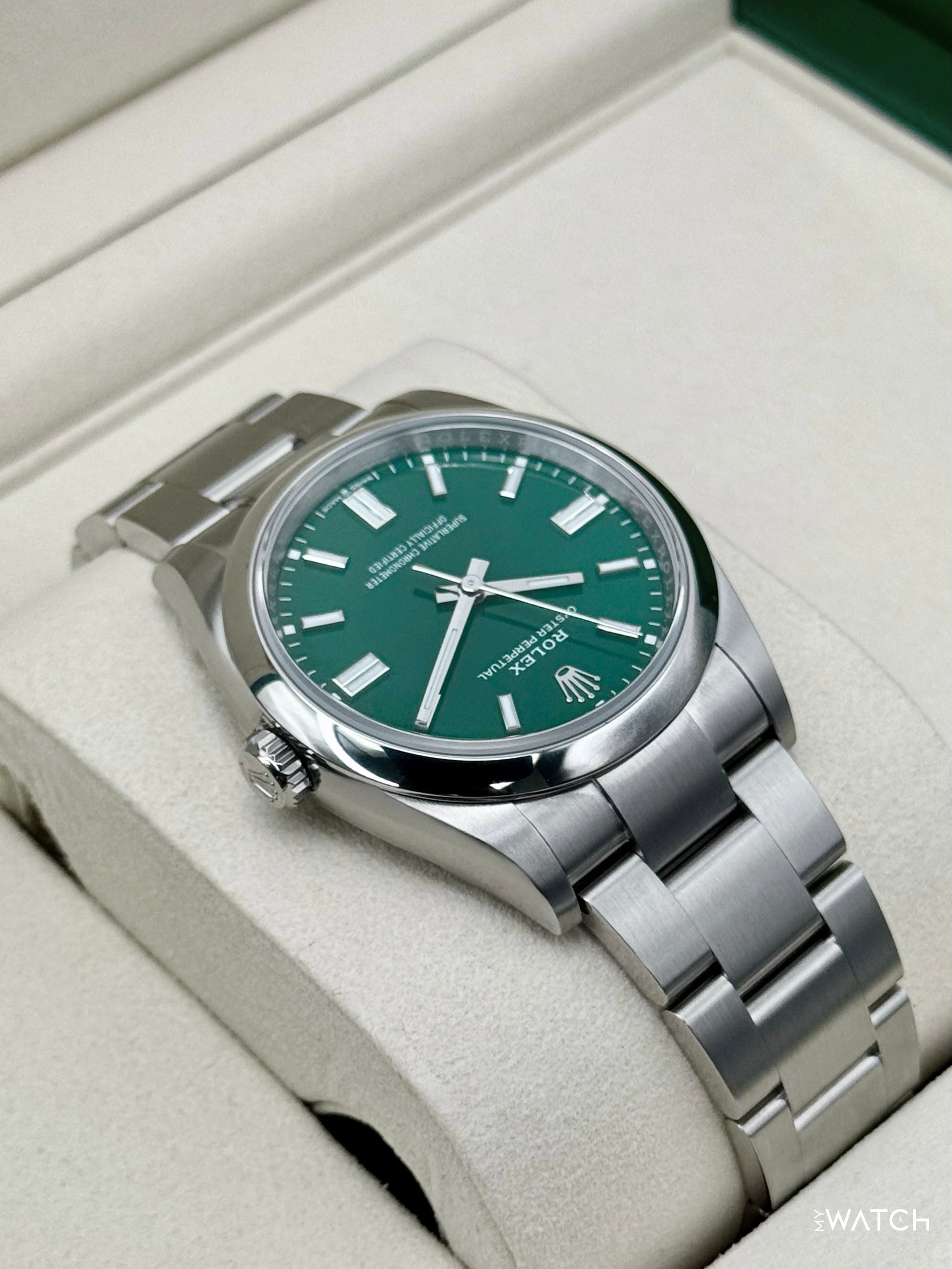 NEW 2026 Rolex Oyster Perpetual 36mm 126000 Green Dial - MyWatchLLC