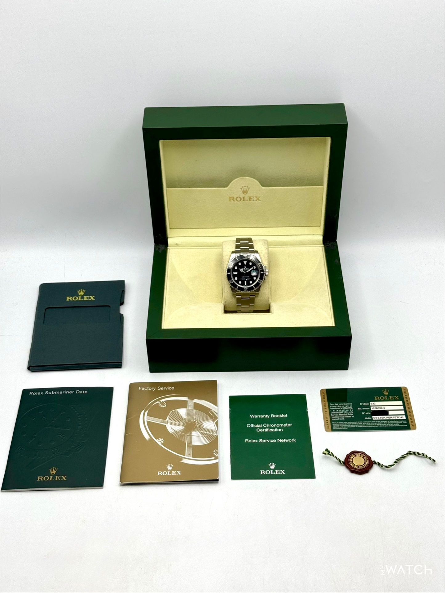 2012 Rolex Submariner 40mm 116610LN Stainless Steel Black Dial - MyWatchLLC