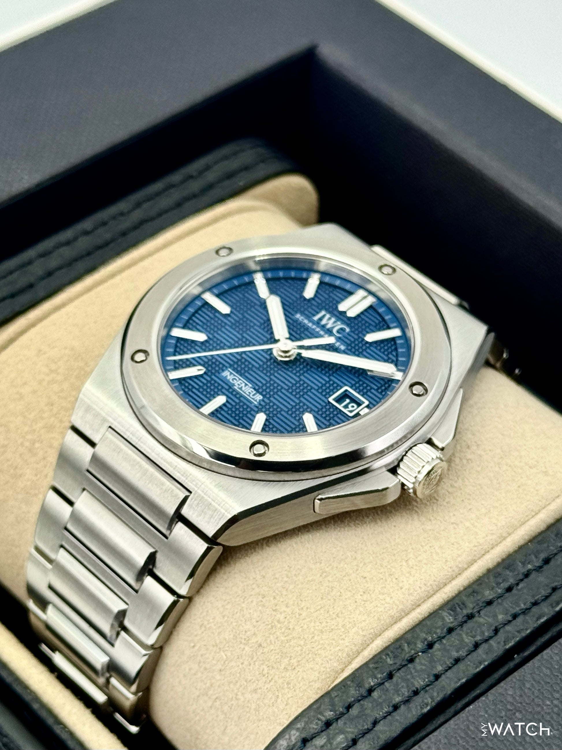 NEW 2026 IWC Ingenieur Automatic 40mm IW328907 Stainless Steel Blue Dial - MyWatchLLC
