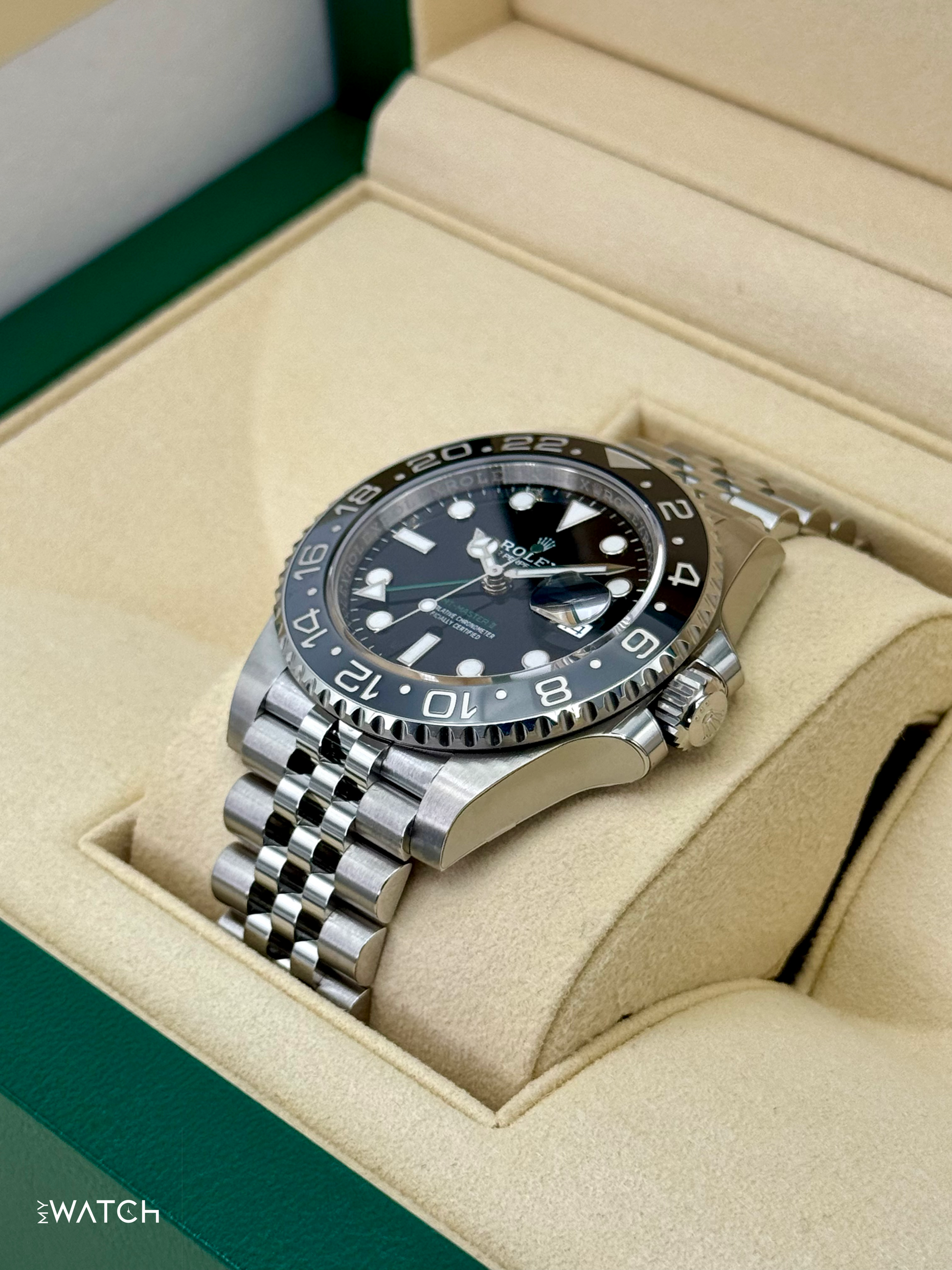 NEW 2024 Rolex GMT-Master II "Bruce Wayne" 40mm 126710GRNR Jubilee (STICKERED) - MyWatchLLC