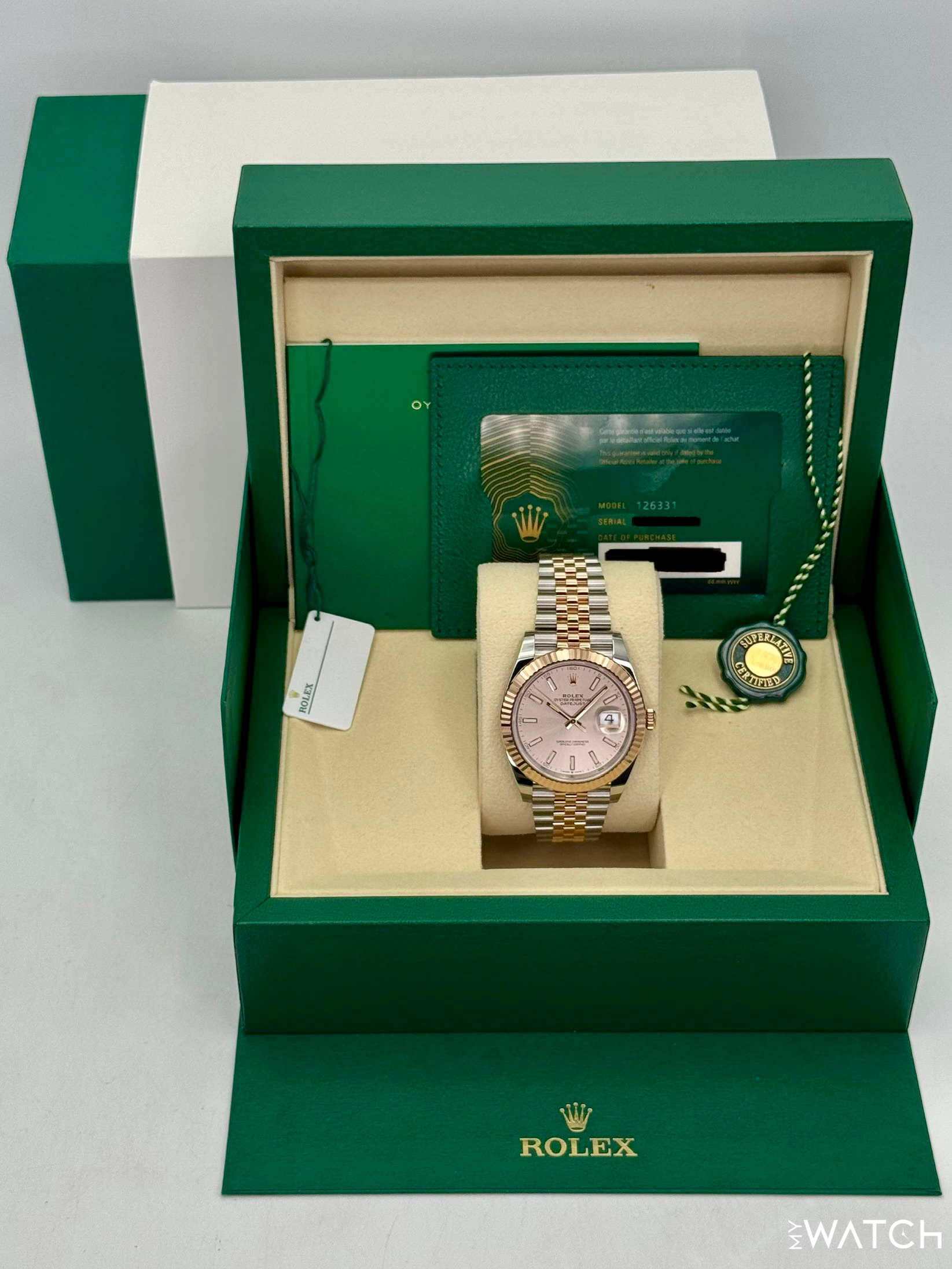 NEW 2025 Rolex Datejust 41mm 126331 Two-Tone Jubilee Sundust Dial - MyWatchLLC