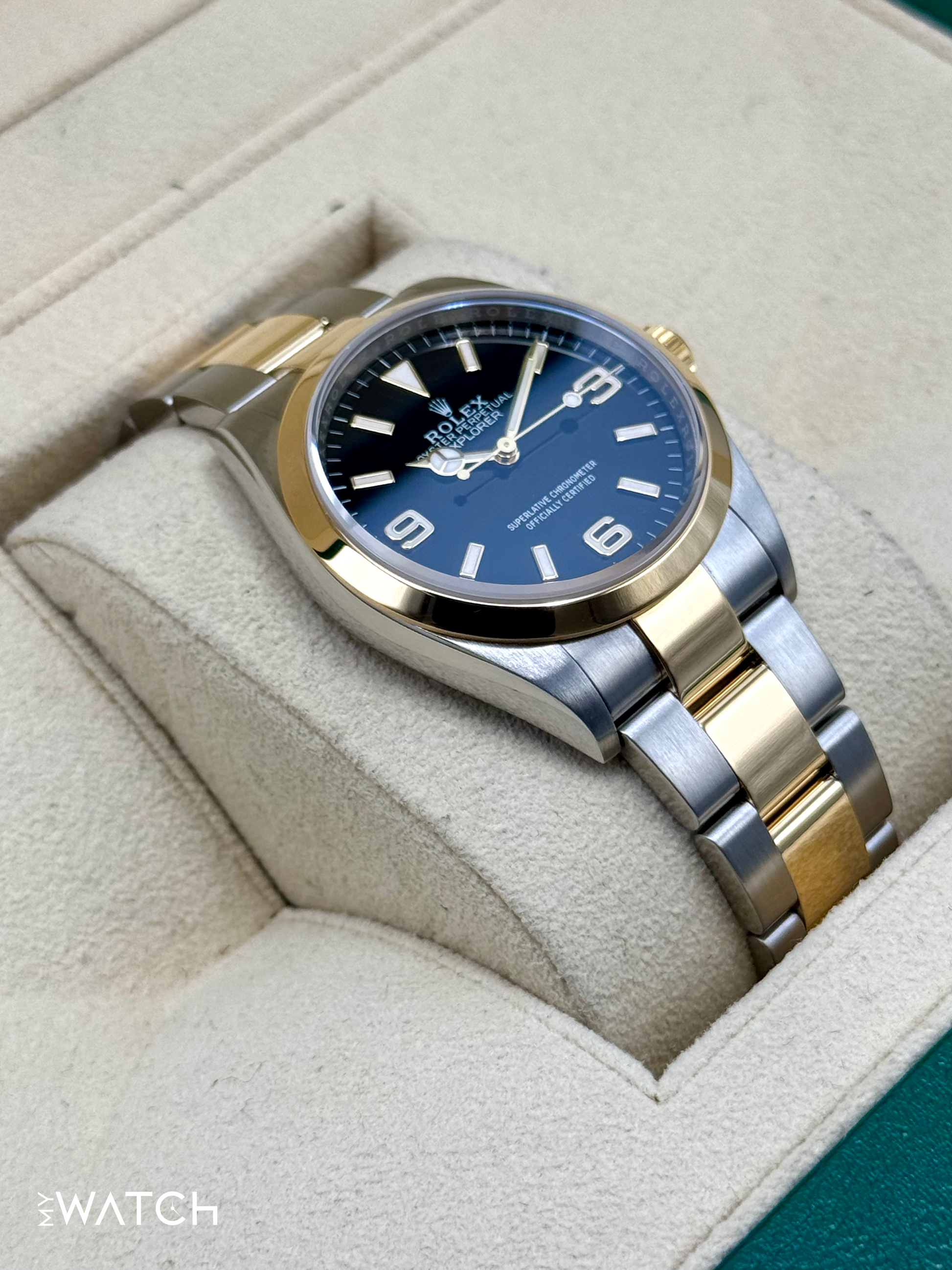 2021 Rolex Explorer 36mm 124273 Two-Tone Black Dial - MyWatchLLC