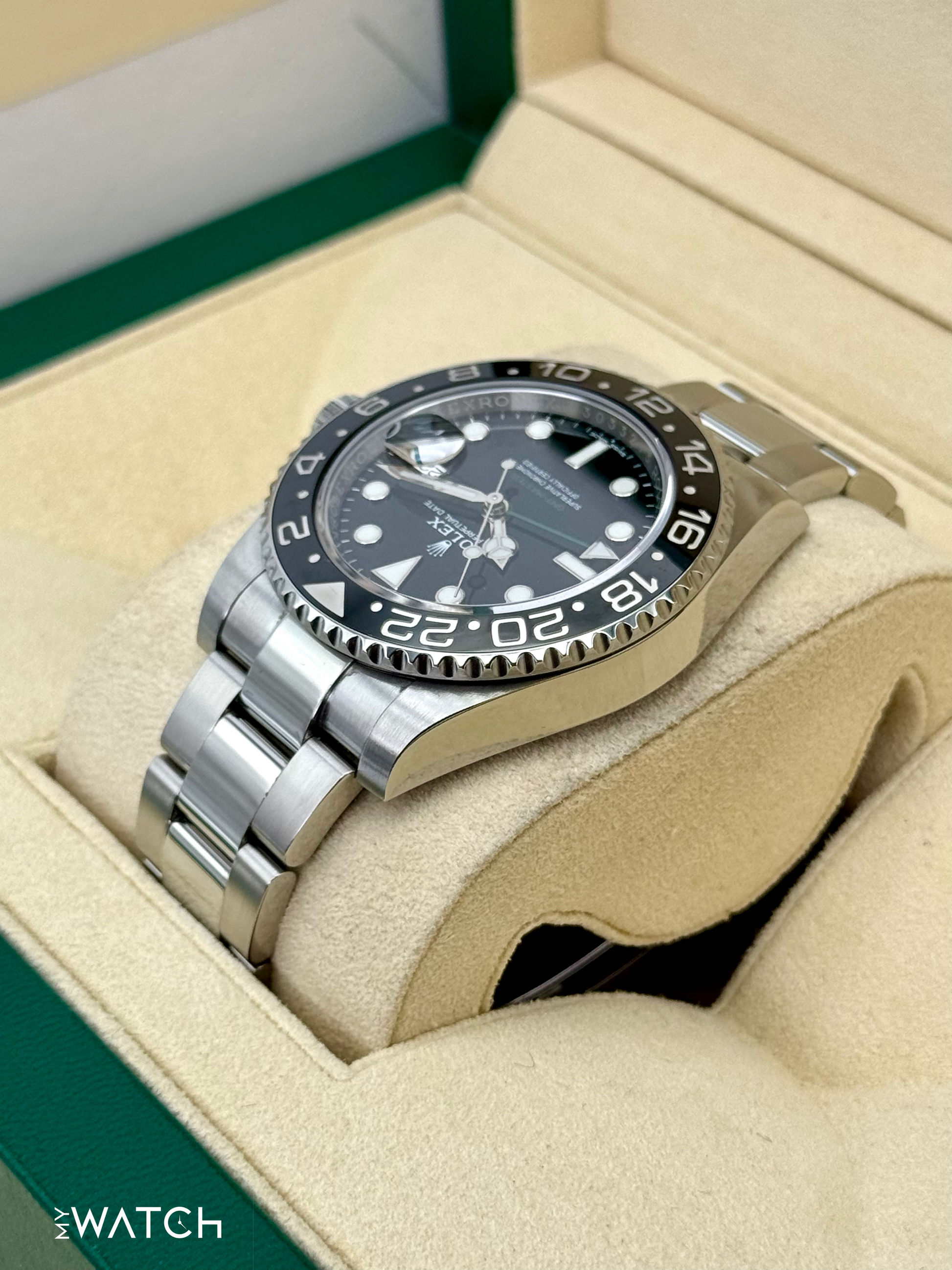 2019 Rolex GMT-Master II 40mm 116710LN Stainless Steel Black Dial - MyWatchLLC