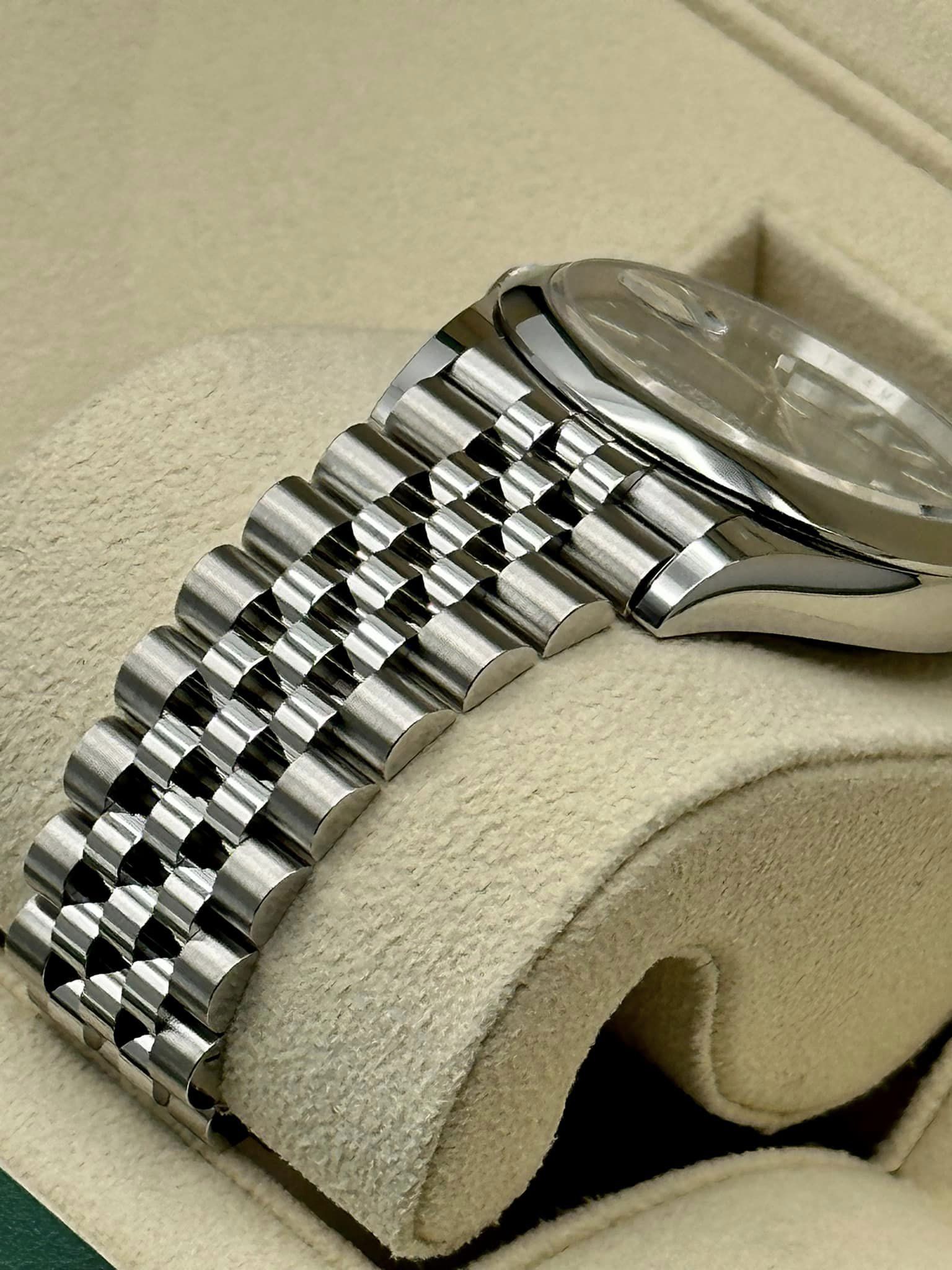 New Rolex 2023 Datejust 36mm Stainless Steel Mint Green Jubilee - MyWatchLLC