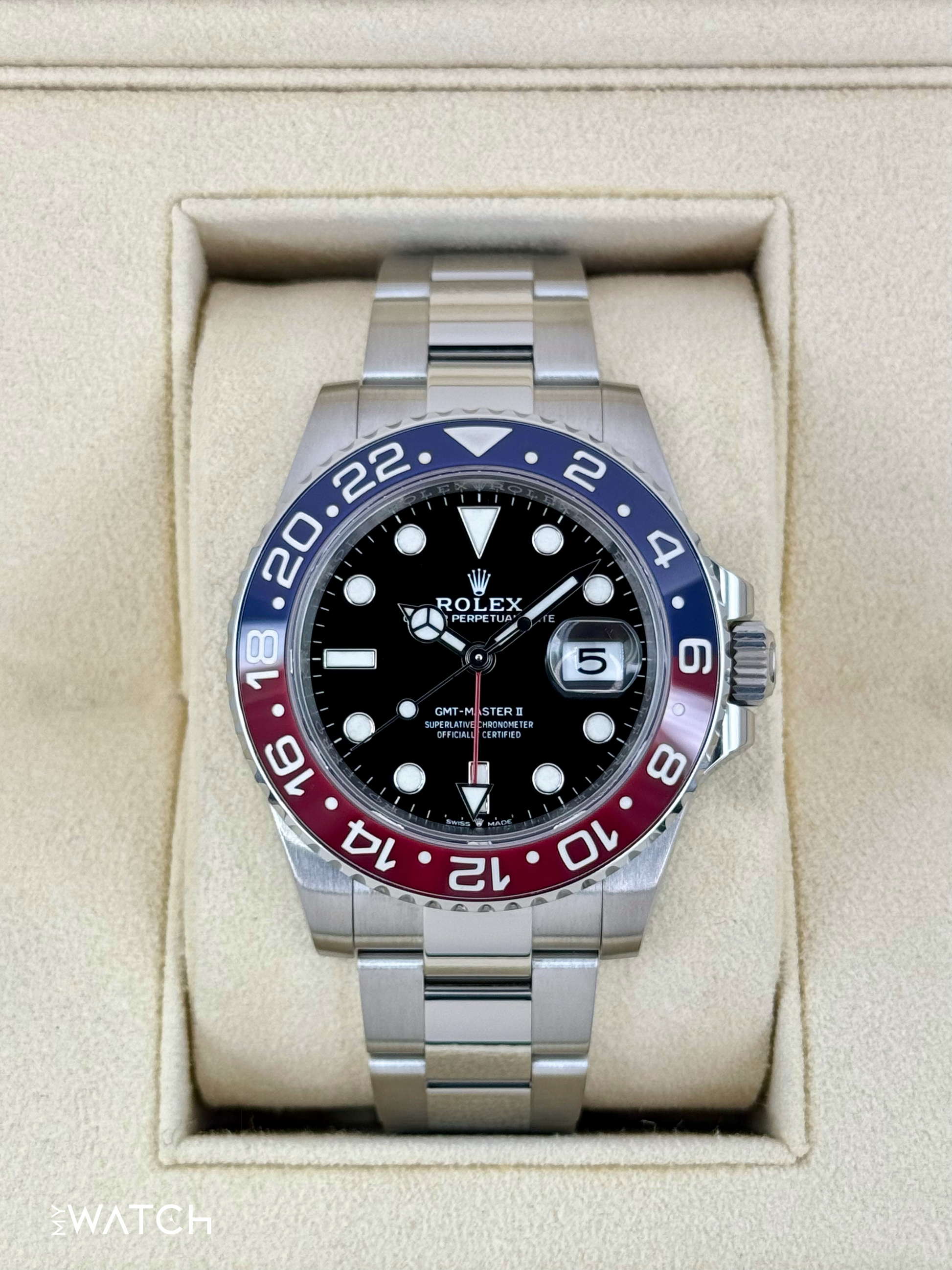 2022 Rolex GMT-Master II "Pepsi" 40mm 126710BLRO Oyster - MyWatchLLC