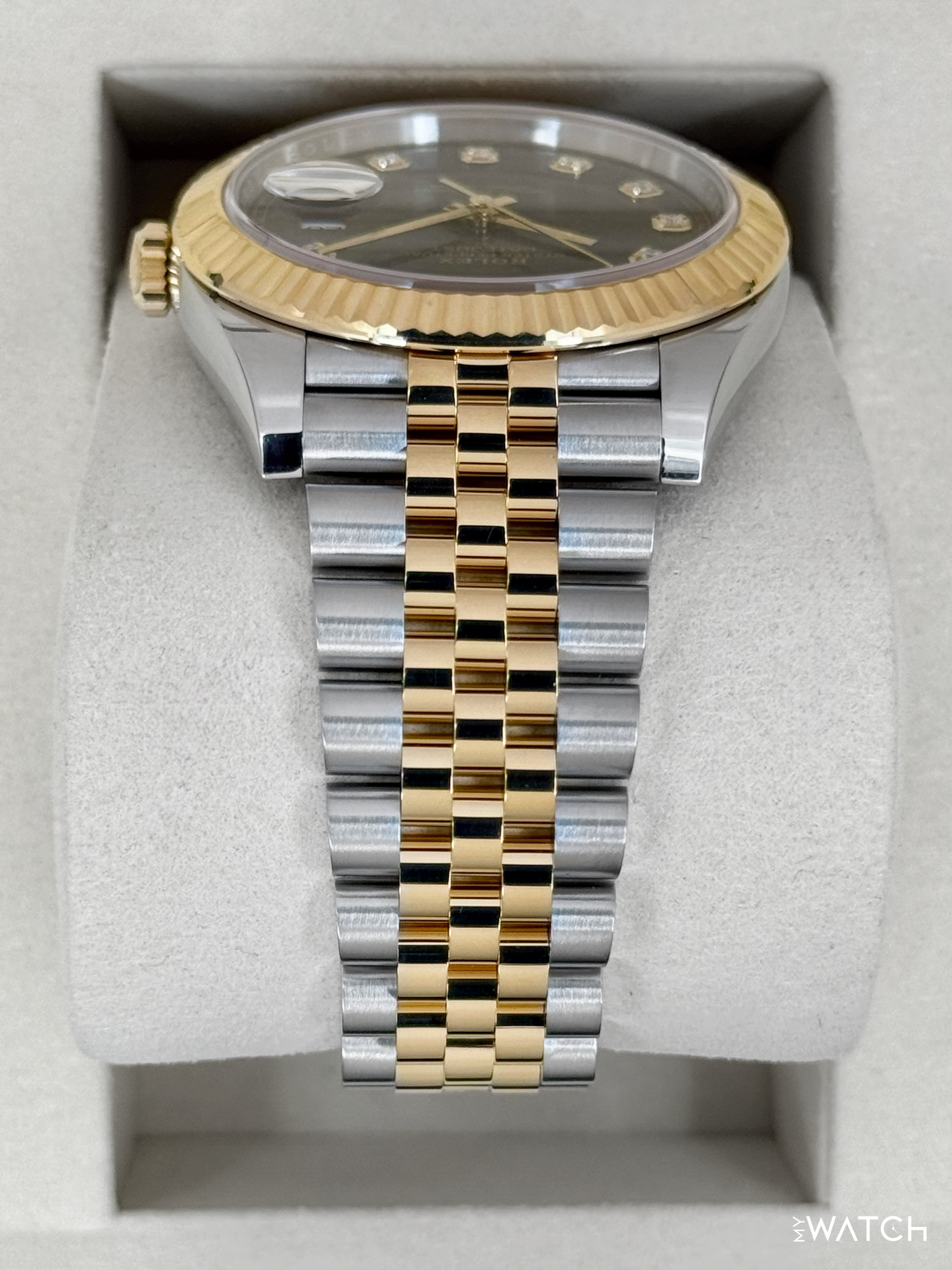 2025 Rolex Datejust 41mm 126333 Two-Tone Jubilee Black Dial - MyWatchLLC