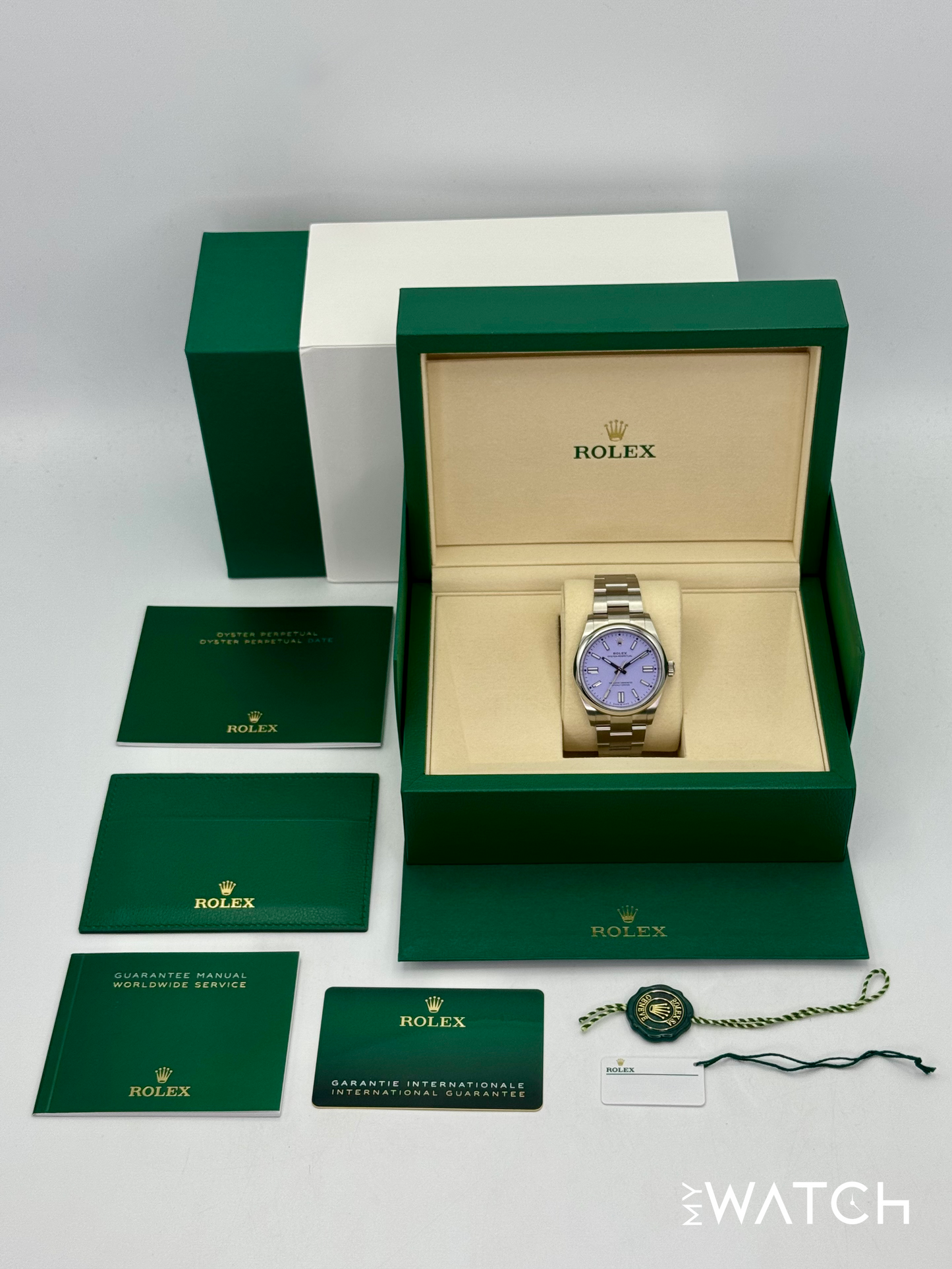 NEW 2025 Rolex Oyster Perpetual 41mm 134300 Lavender Dial (STICKERED)