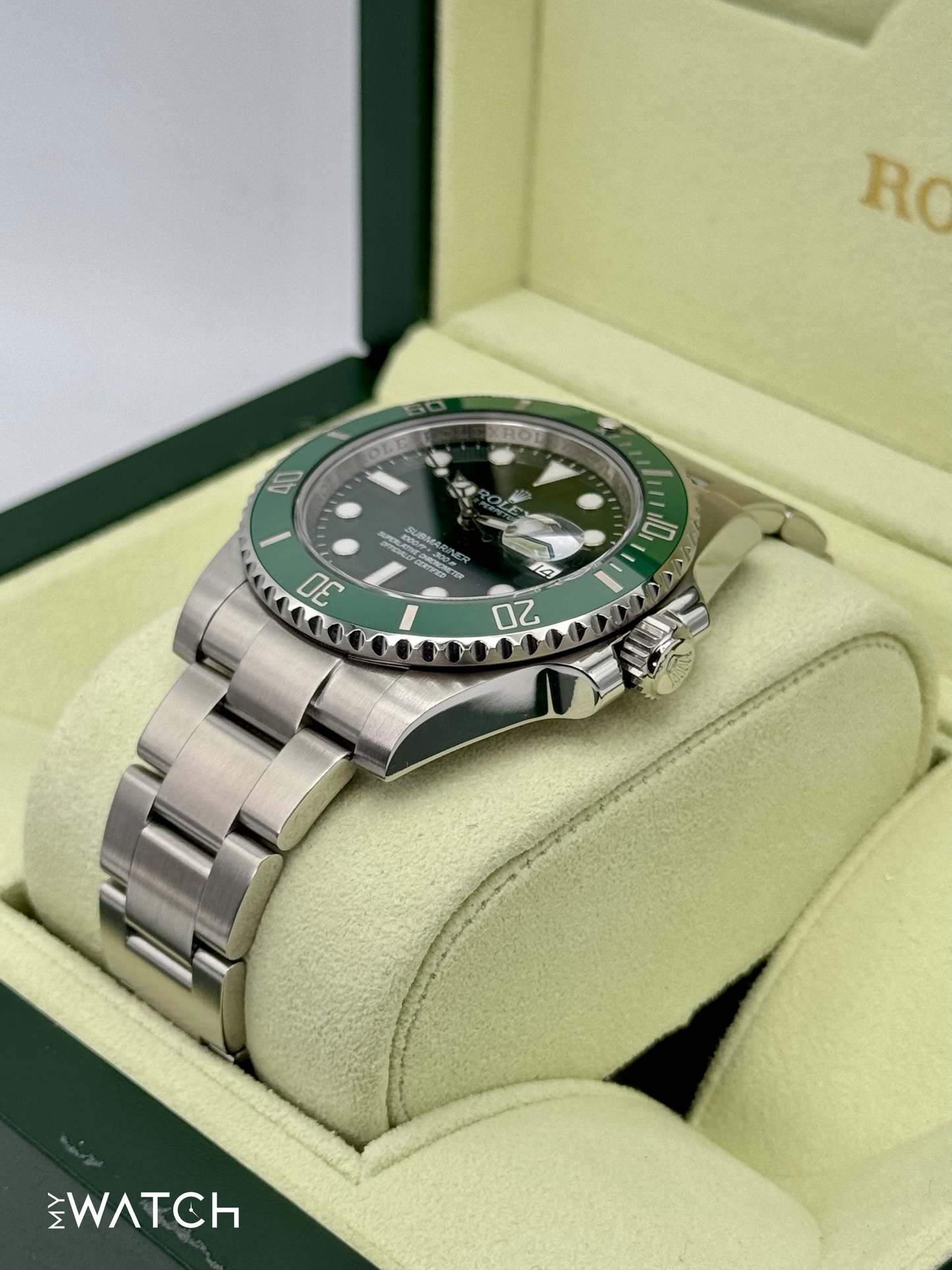 2012 Rolex Submariner “Hulk” 40mm 116610LV Green Dial - MyWatchLLC