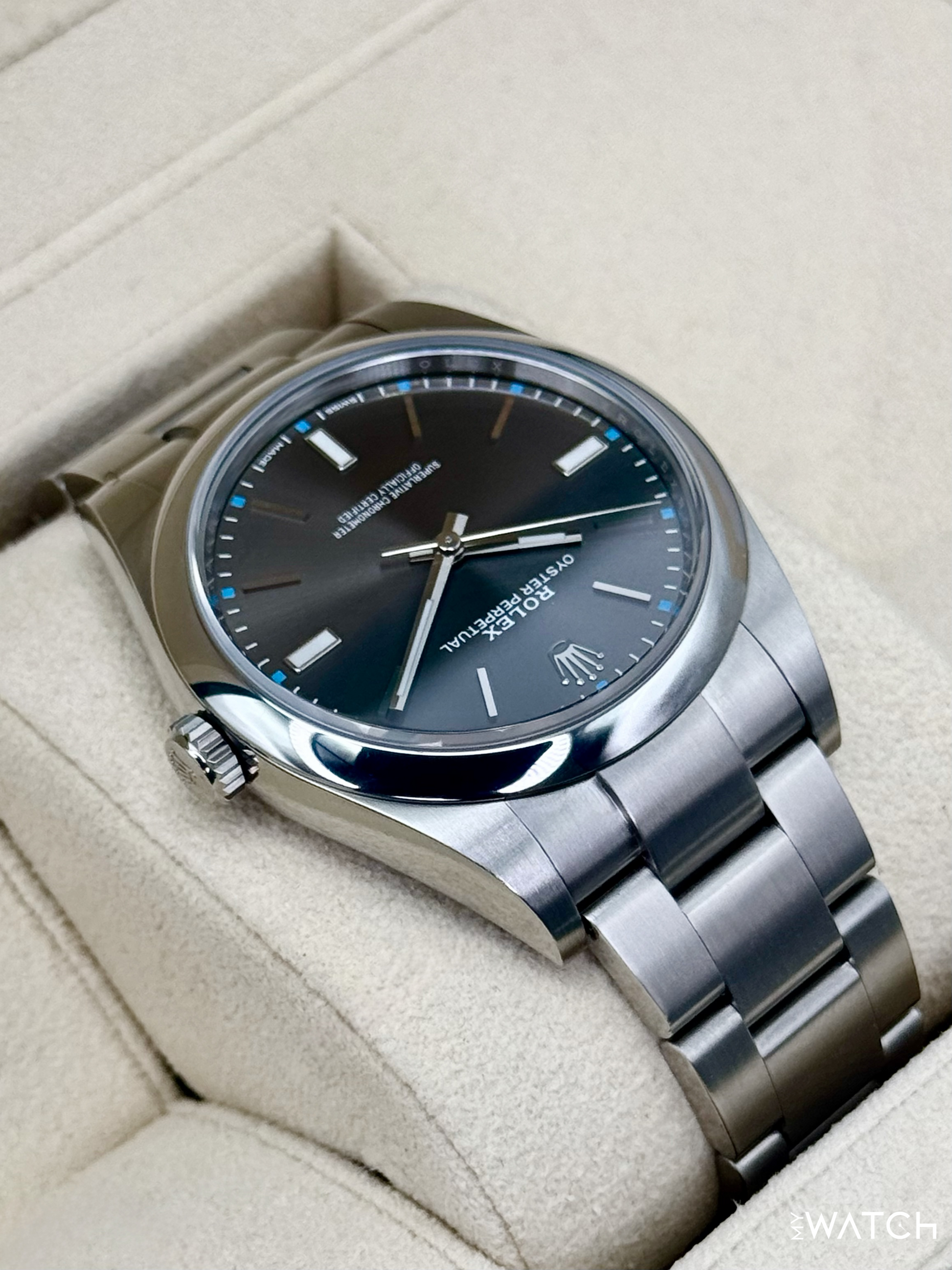 2019 Rolex Oyster Perpetual 39mm 114300 Rhodium Dial - MyWatchLLC