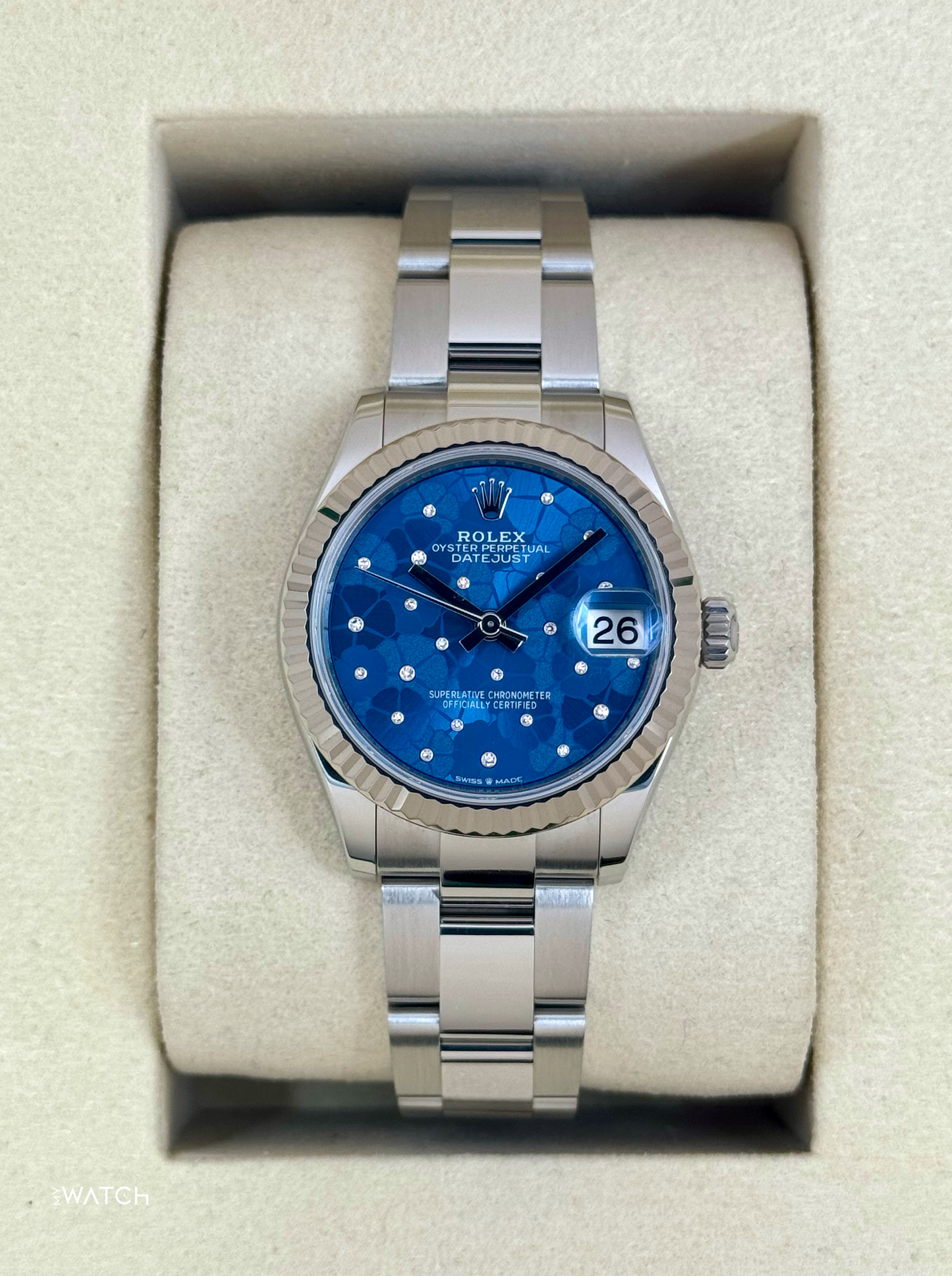 2025 Rolex Lady Datejust 31mm 278274 Stainless Steel Oyster Floral Dial