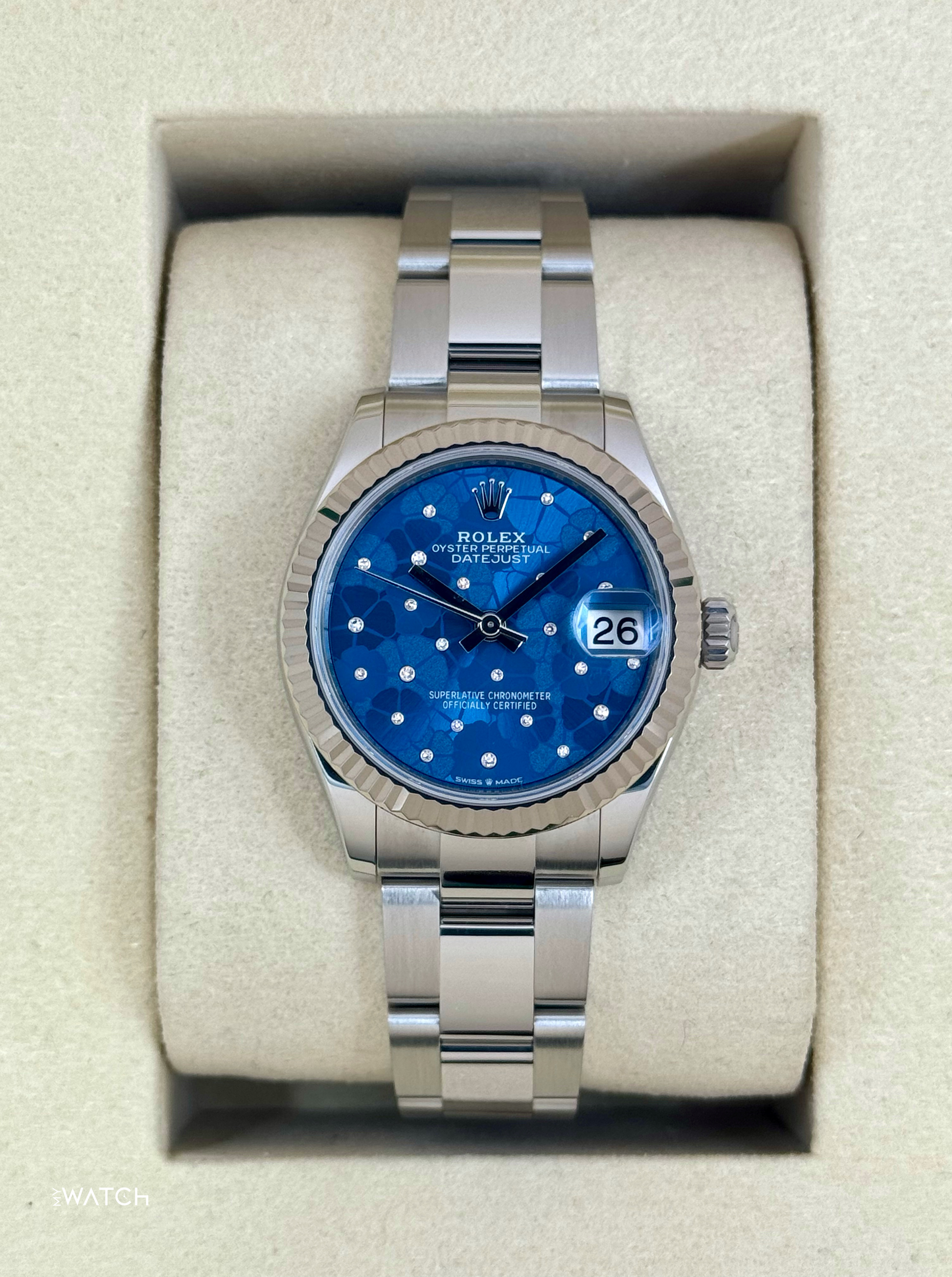 2025 Rolex Lady Datejust 31mm 278274 Stainless Steel Oyster Floral Dial - MyWatchLLC