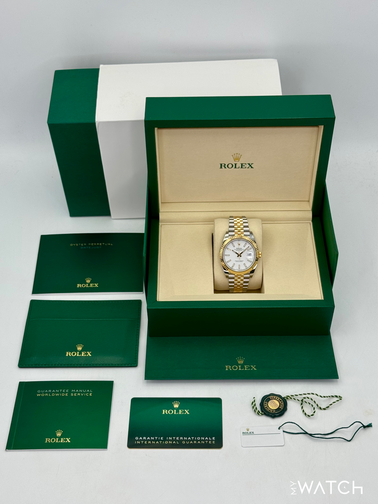 NEW 2025 Rolex Datejust 41mm 126333 Two-Tone Jubilee White Dial