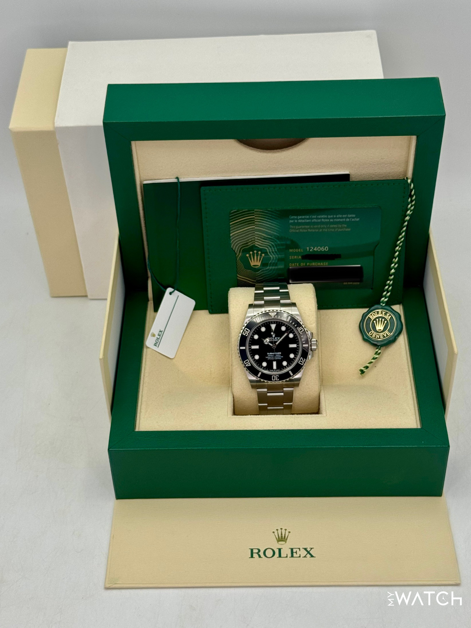 2021 Rolex Submariner 41mm 124060 Stainless Steel Black Dial - MyWatchLLC