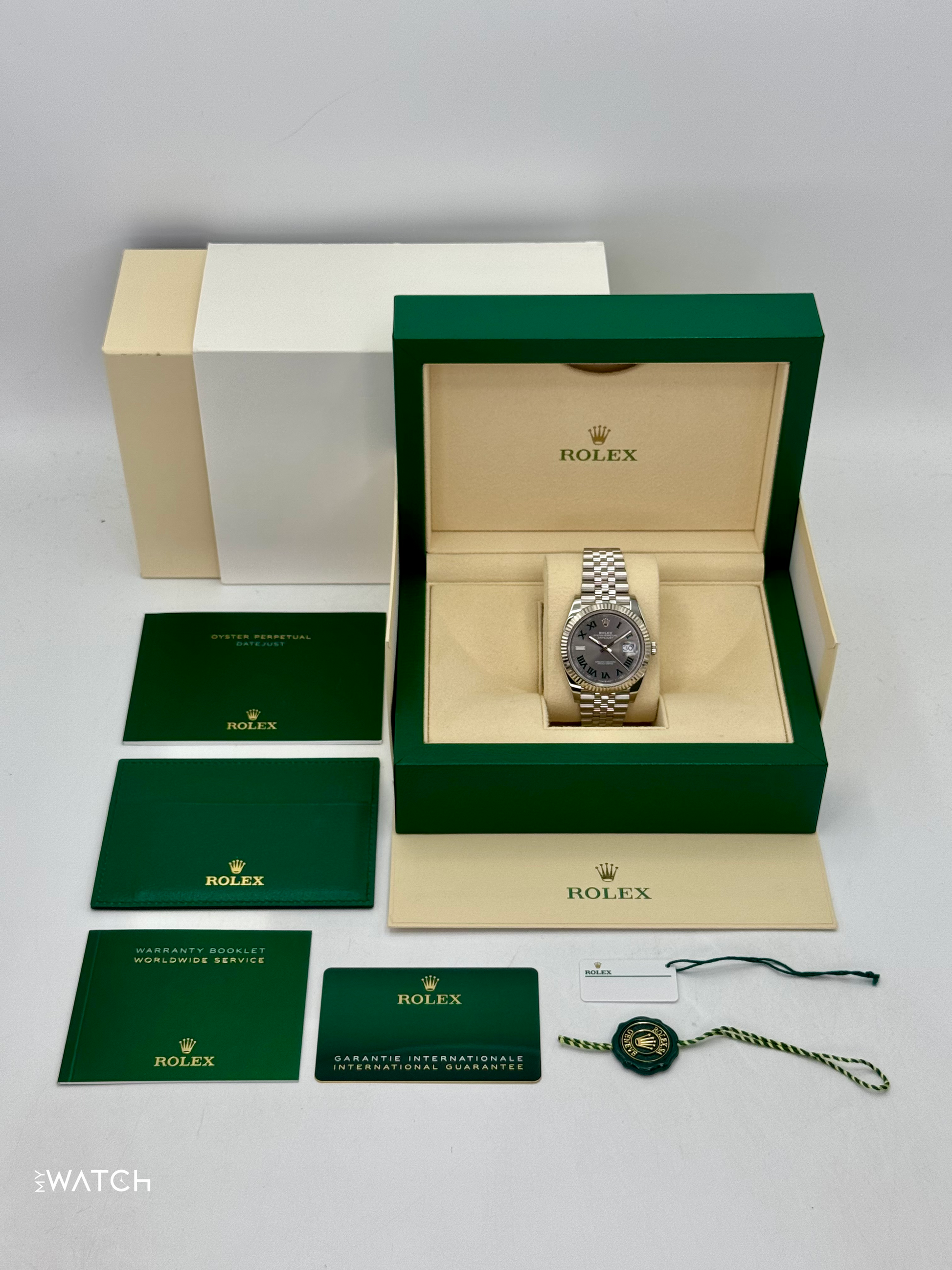2023 Rolex Datejust 41mm 126334 Jubilee Wimbledon Dial - MyWatchLLC
