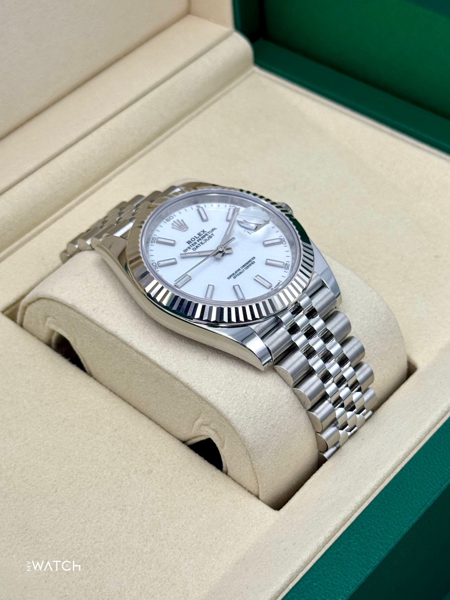 New 2025 Rolex Datejust 41mm 126334 Stainless Steel Jubilee White Dial - MyWatchLLC